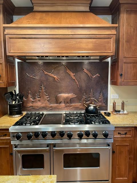 Brown Bear Copper Backsplash