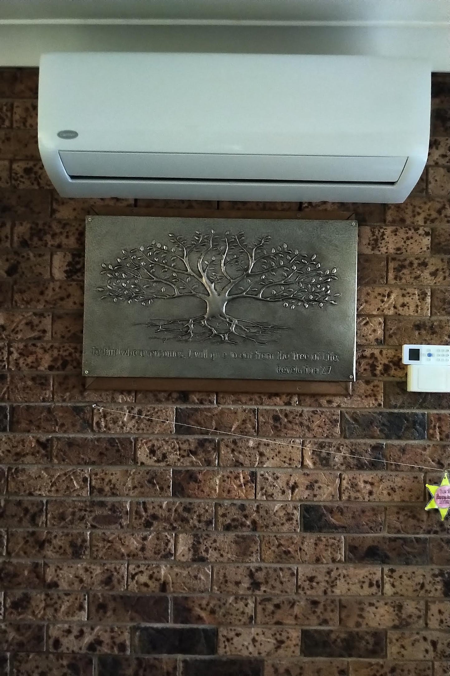 Gray Tree With Roots Copper Backsplash | Metallic Handmade Copper Kitchen Backsplash Panel - Natuross