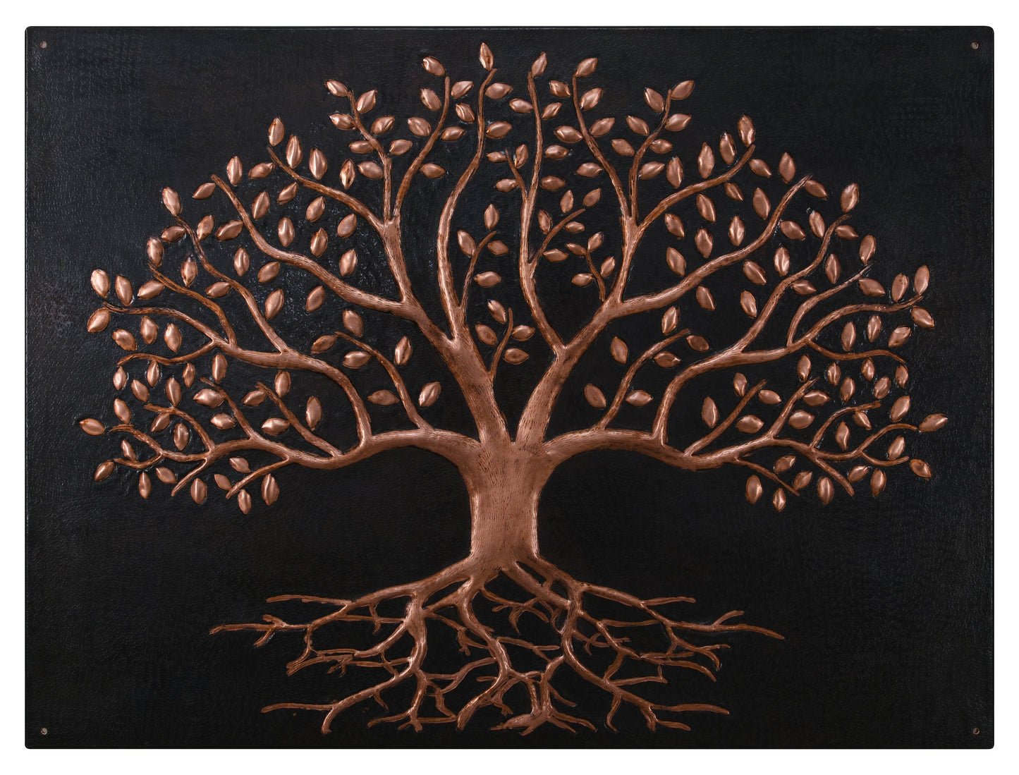 Black Tree With Roots Copper Backsplash | Modern Luxury Handmade Copper Kitchen Backsplash Pane - Natuross