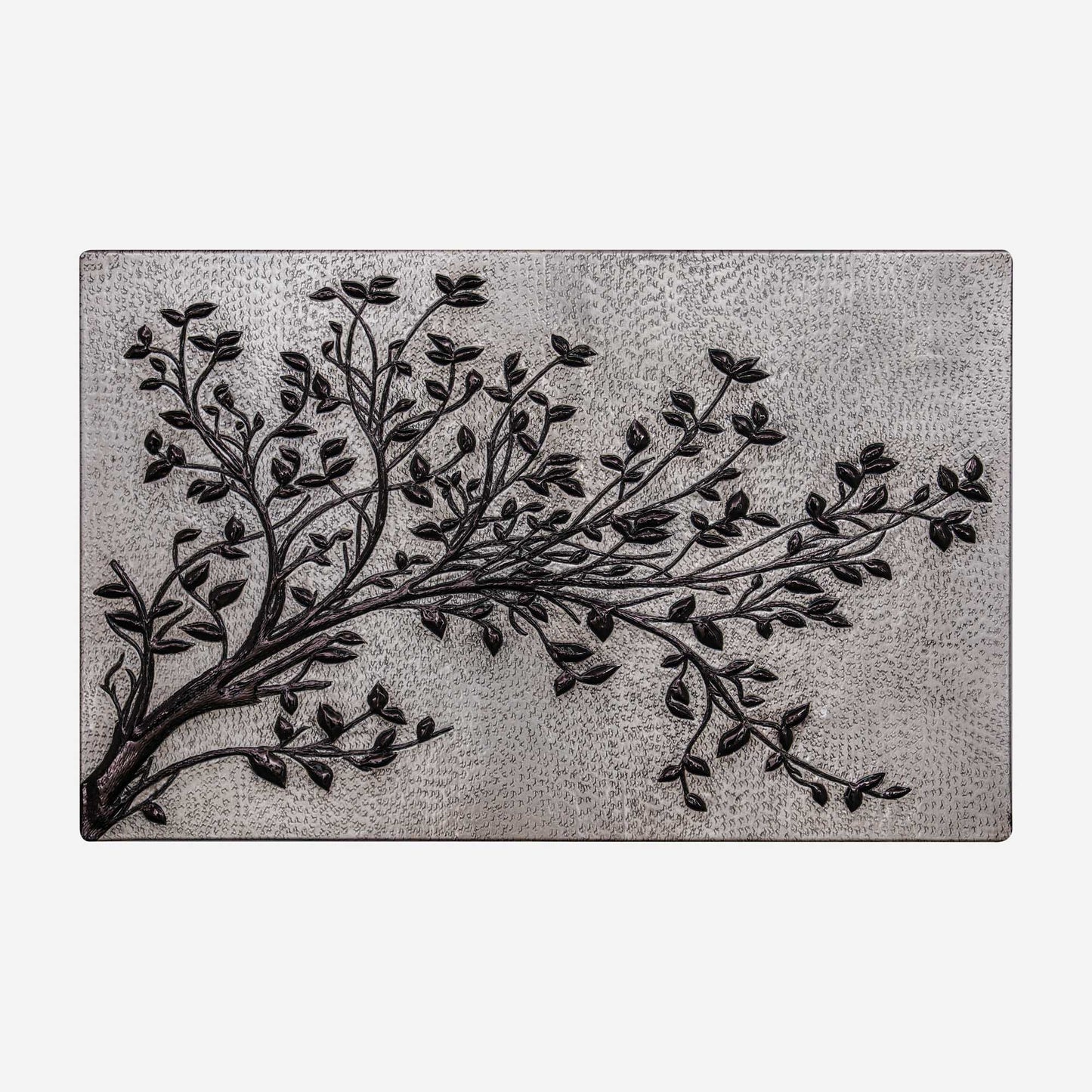 Gray & Black Copper Tree Branches Backsplash | Modern Copper Kitchen Backsplash Panel - Natuross