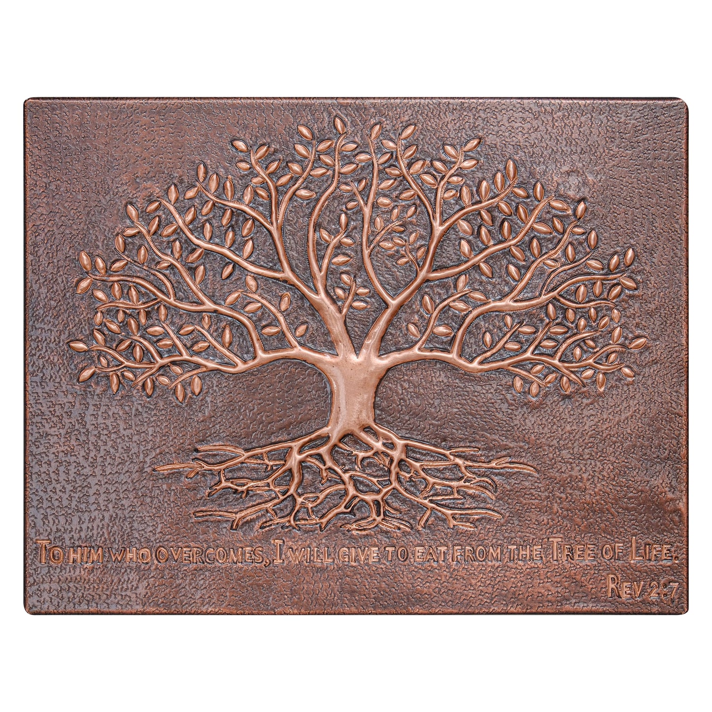 Rustic Brown Tree With Roots Copper Backsplash | Handmade Farmhouse Copper Kitchen Backsplash Panel - Natuross