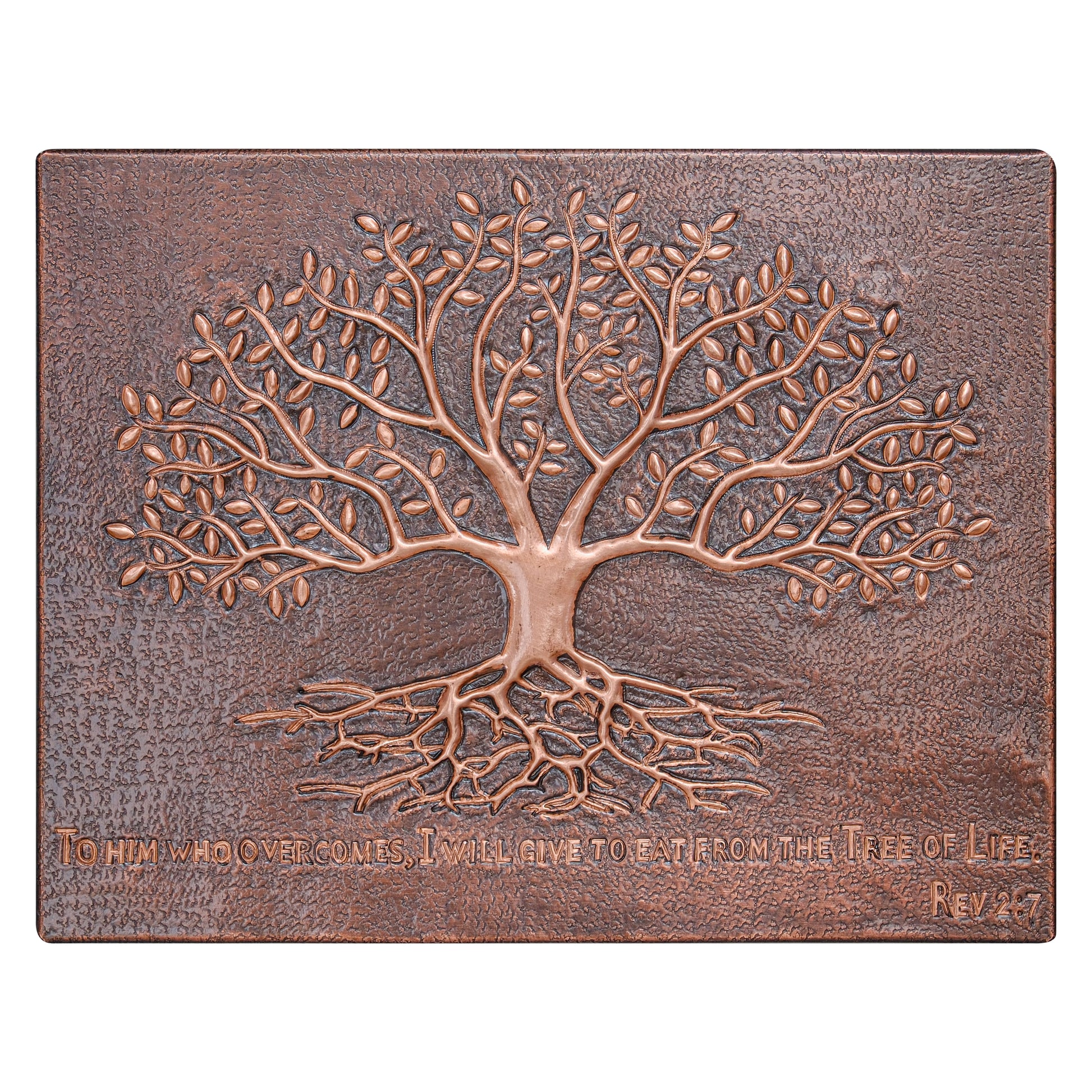 Rustic Brown Tree With Roots Copper Backsplash | Handmade Farmhouse Copper Kitchen Backsplash Panel - Natuross