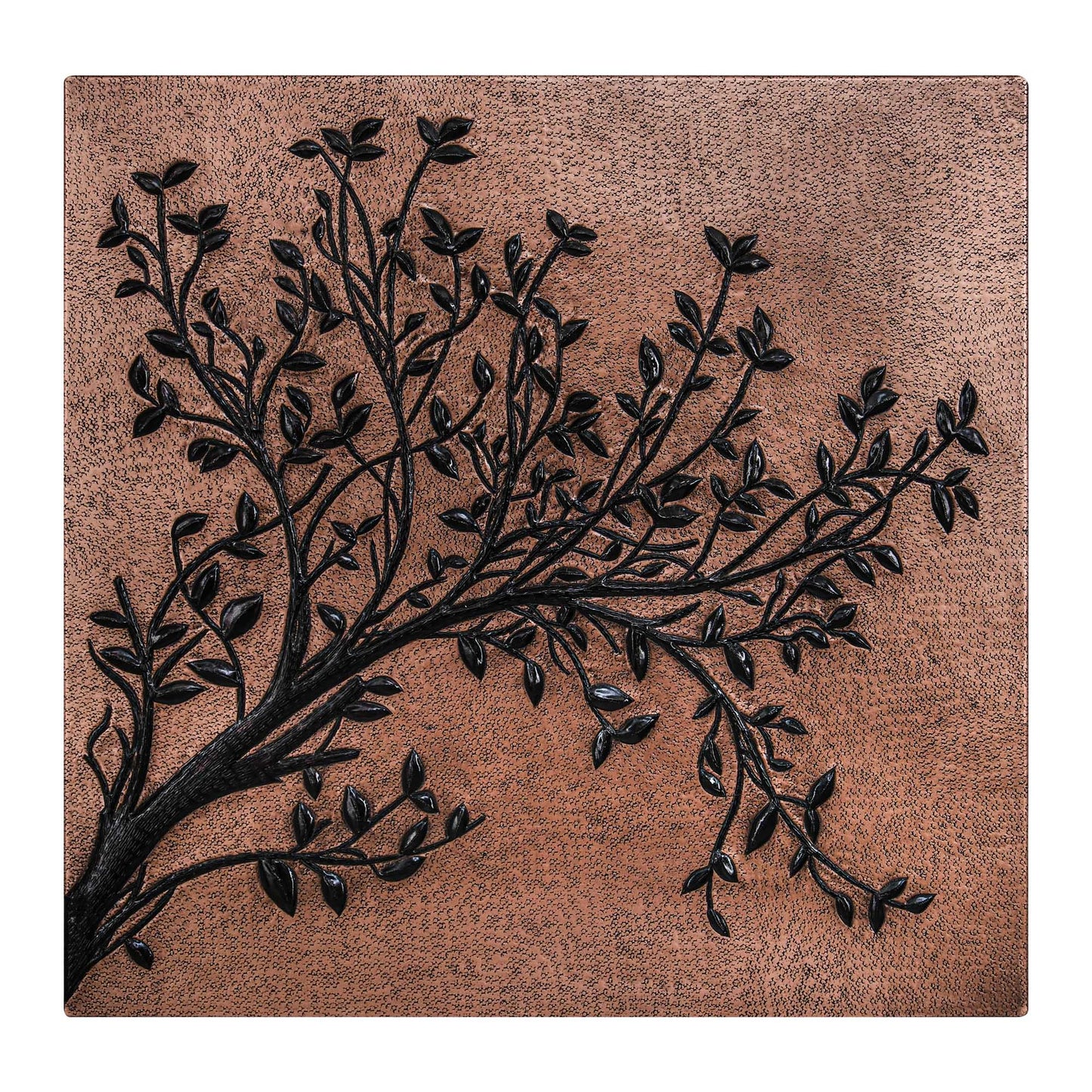 Copper & Black Tree Branches Backsplash | Bold Handmade Copper Kitchen Backsplash Panel - Natuross