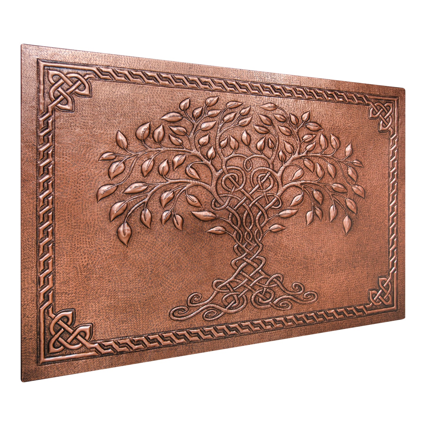 Copper Tree of Life Backsplash | Handmade Copper Kitchen Wall Art