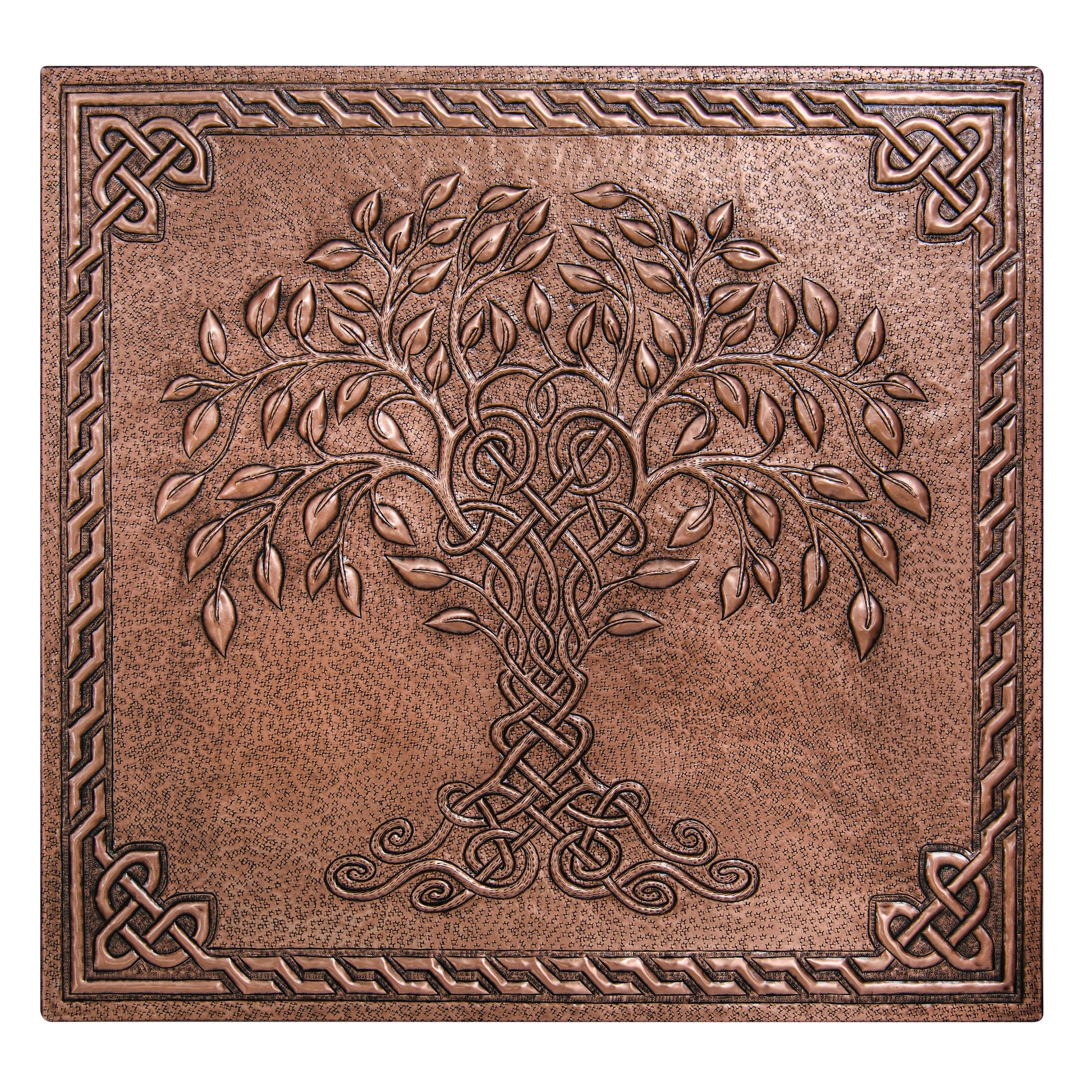 Copper Tree of Life Backsplash | Handmade Copper Kitchen Wall Art - Natuross