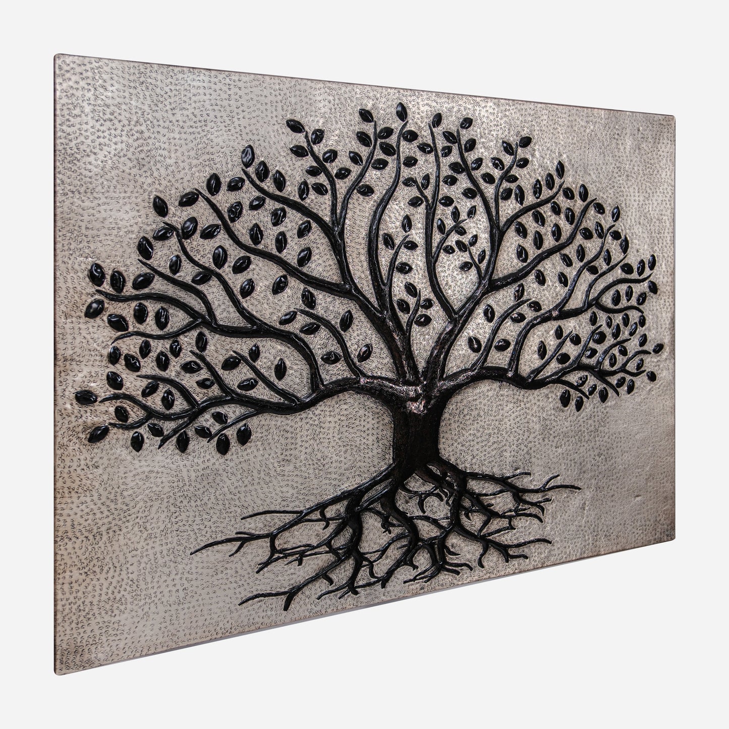 Traditional Kitchen Backsplash Tile - Copper Ancient Tree - Gray & Black - Natuross