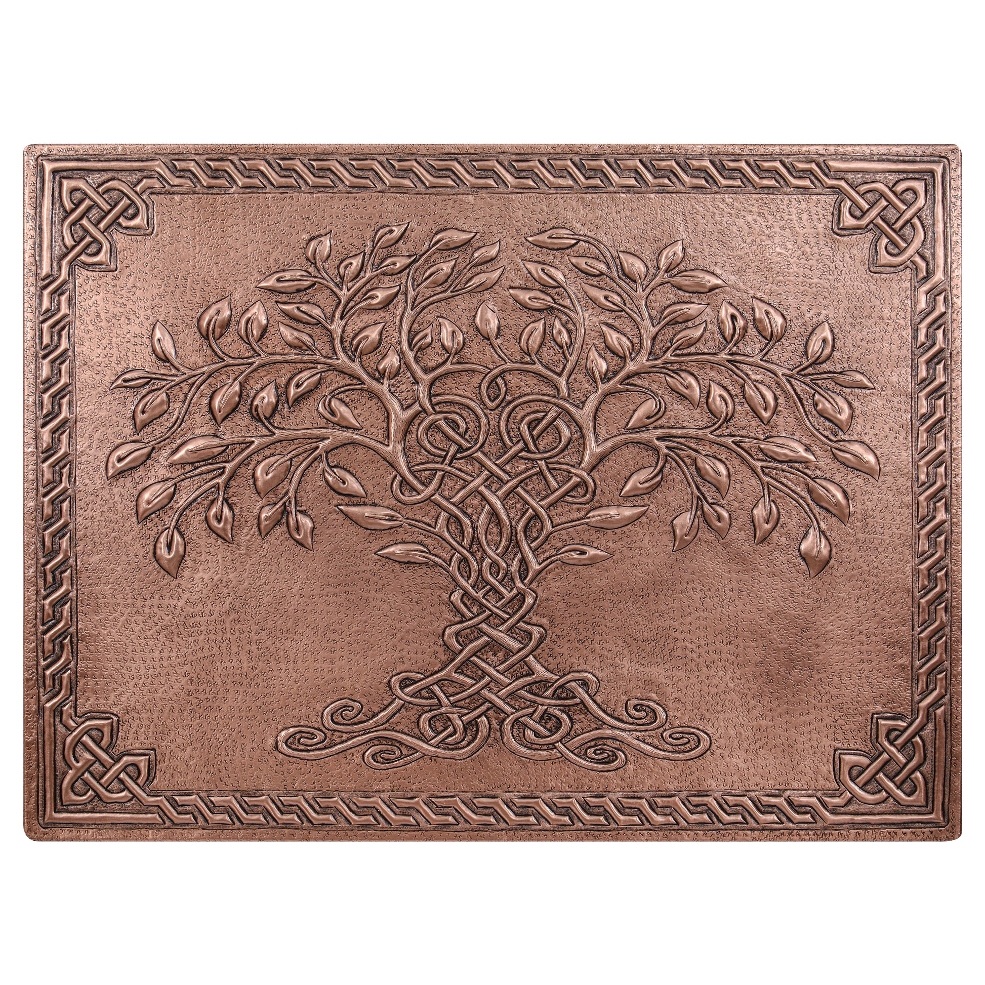 Copper Tree of Life Backsplash | Handmade Copper Kitchen Wall Art - Natuross