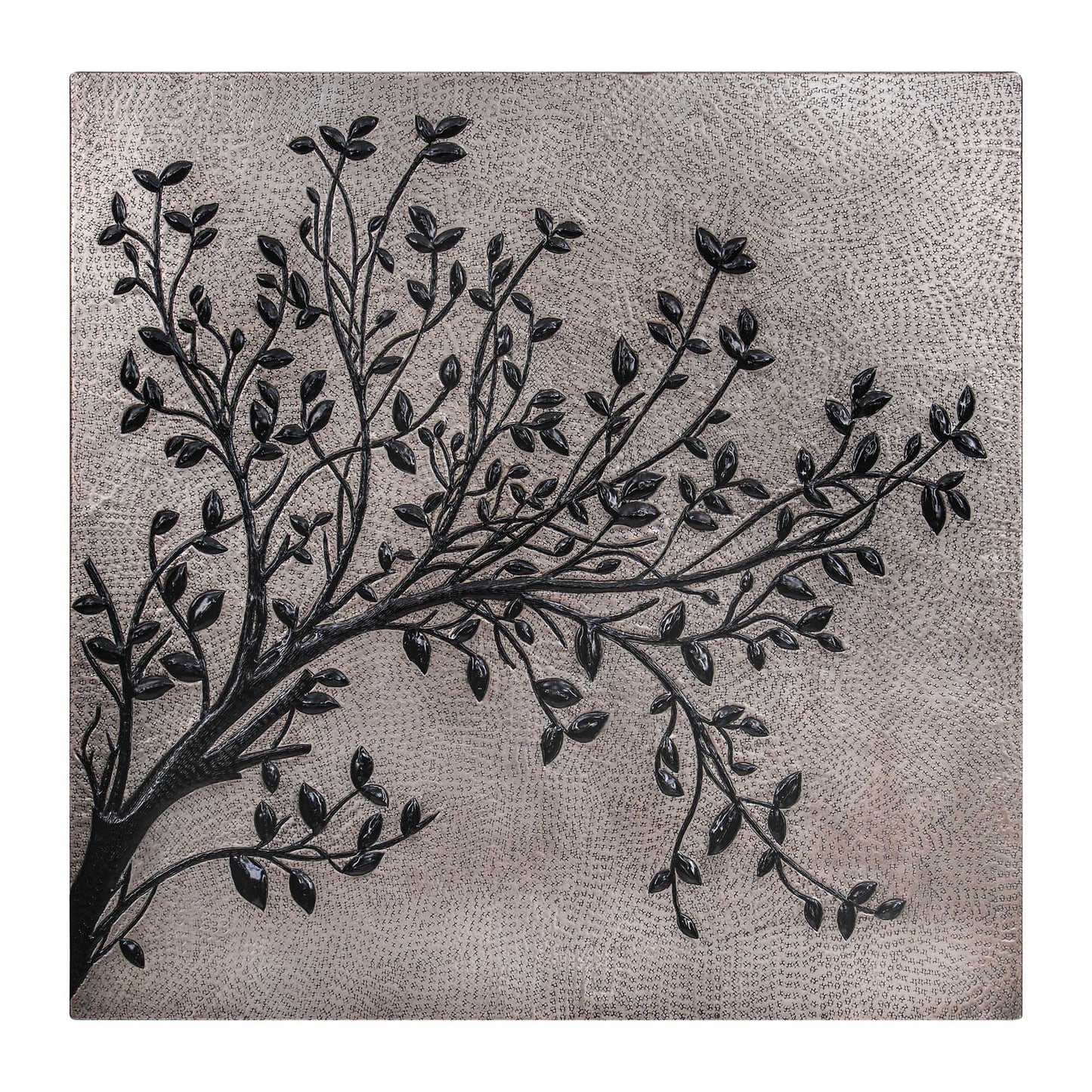 Gray & Black Copper Tree Branches Backsplash | Modern Copper Kitchen Backsplash Panel - Natuross