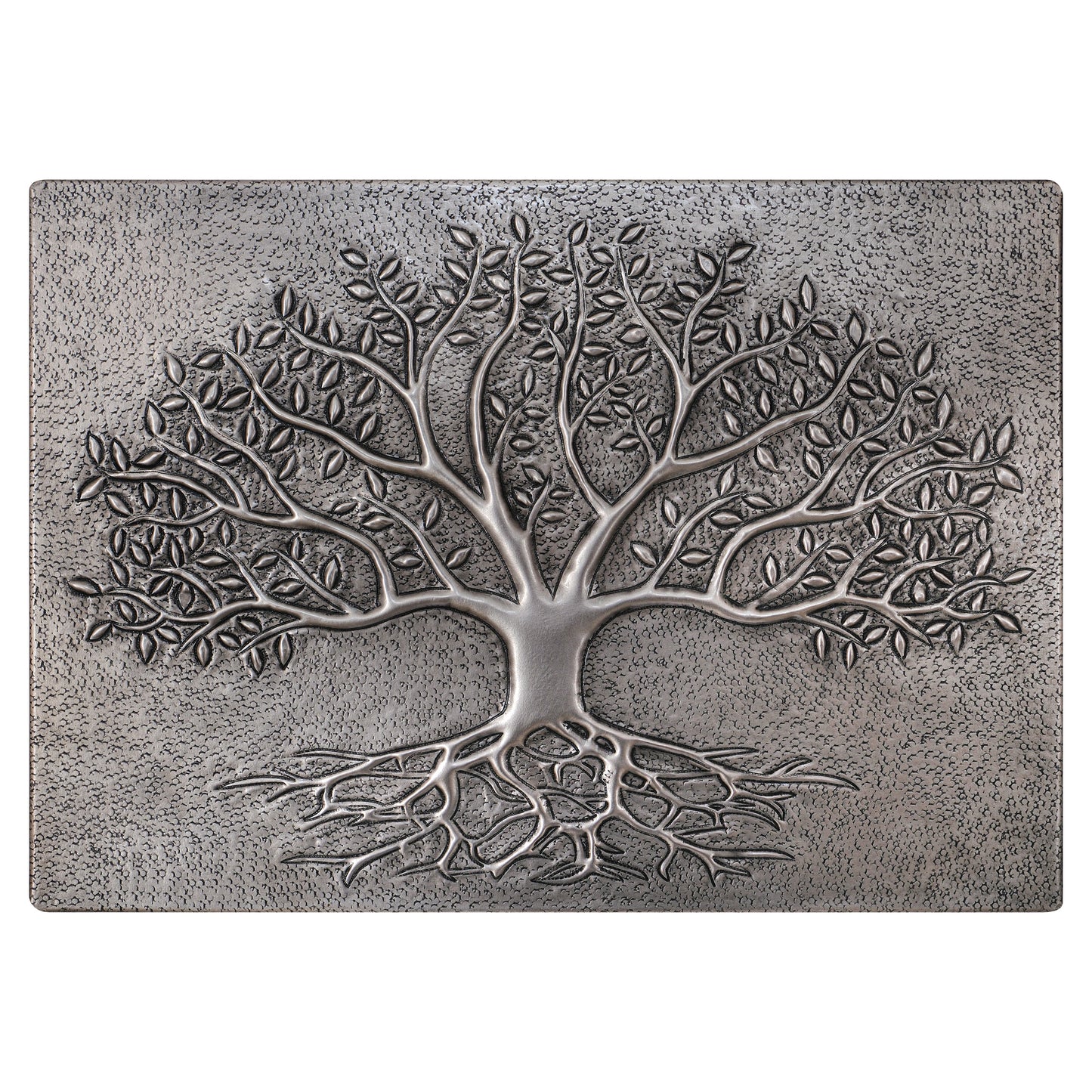 Gray Tree With Roots Copper Backsplash | Metallic Handmade Copper Kitchen Backsplash Panel - Natuross