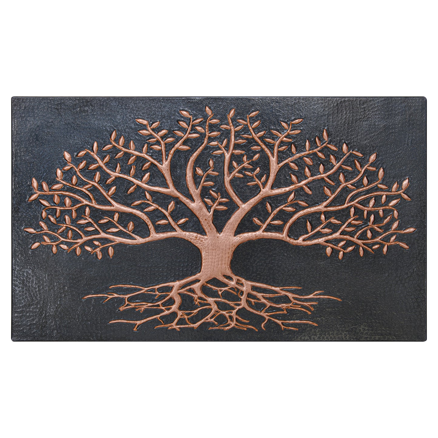 Black Tree With Roots Copper Backsplash | Modern Luxury Handmade Copper Kitchen Backsplash Pane - Natuross