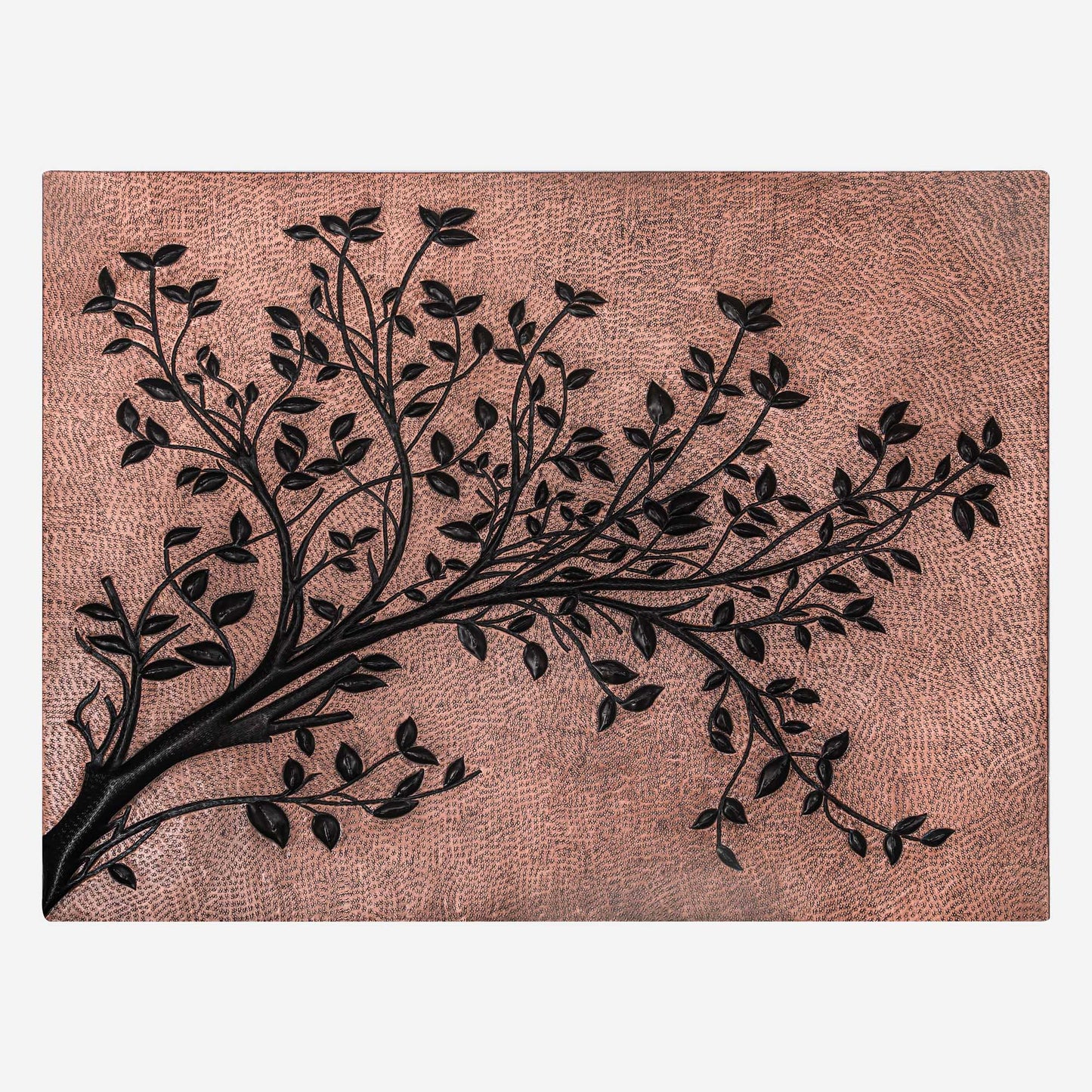Copper & Black Tree Branches Backsplash | Bold Handmade Copper Kitchen Backsplash Panel - Natuross