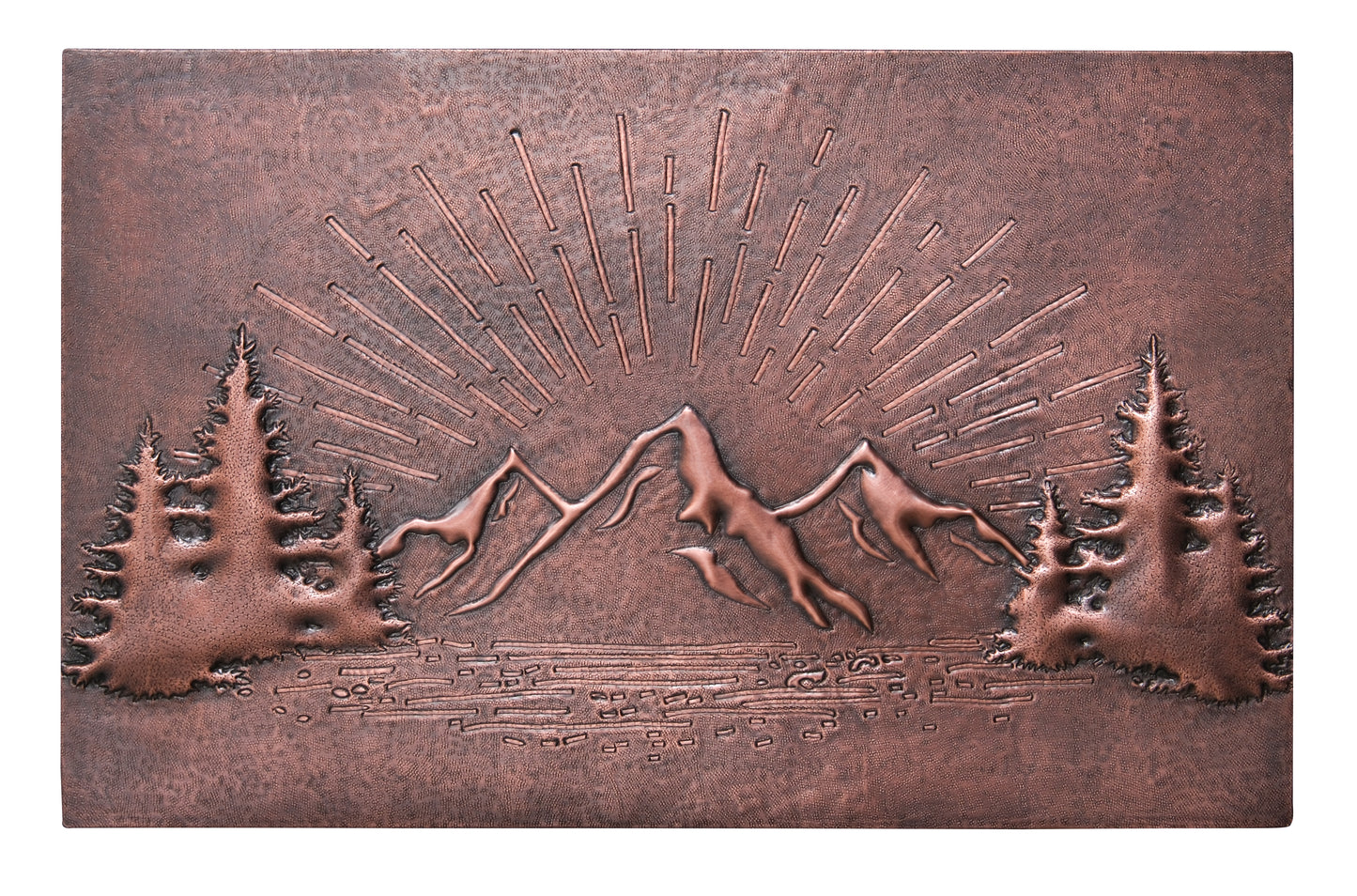 Brown Mountain Sunrise Copper Backsplash