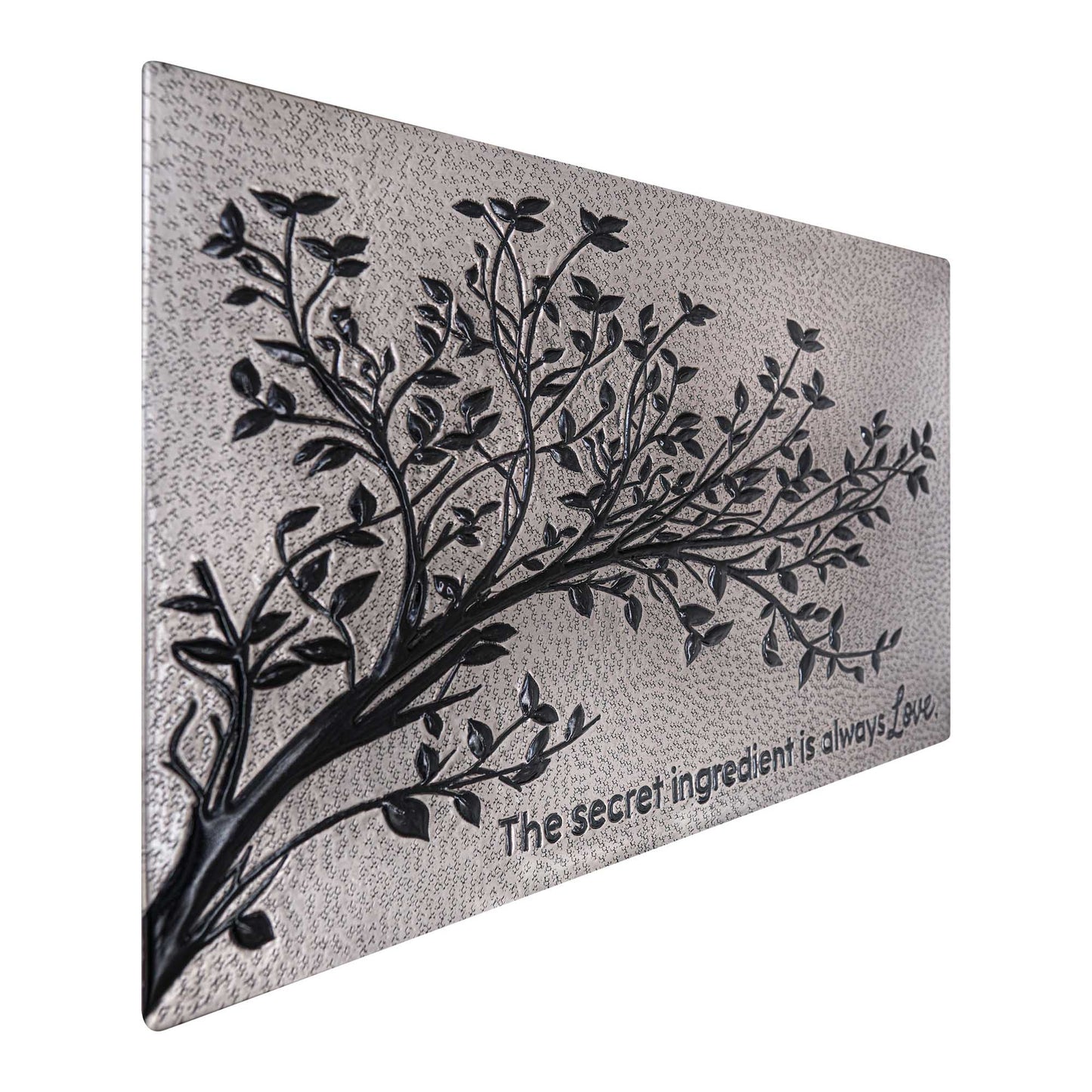 Gray & Black Copper Tree Branches Backsplash | Modern Copper Kitchen Backsplash Panel - Natuross