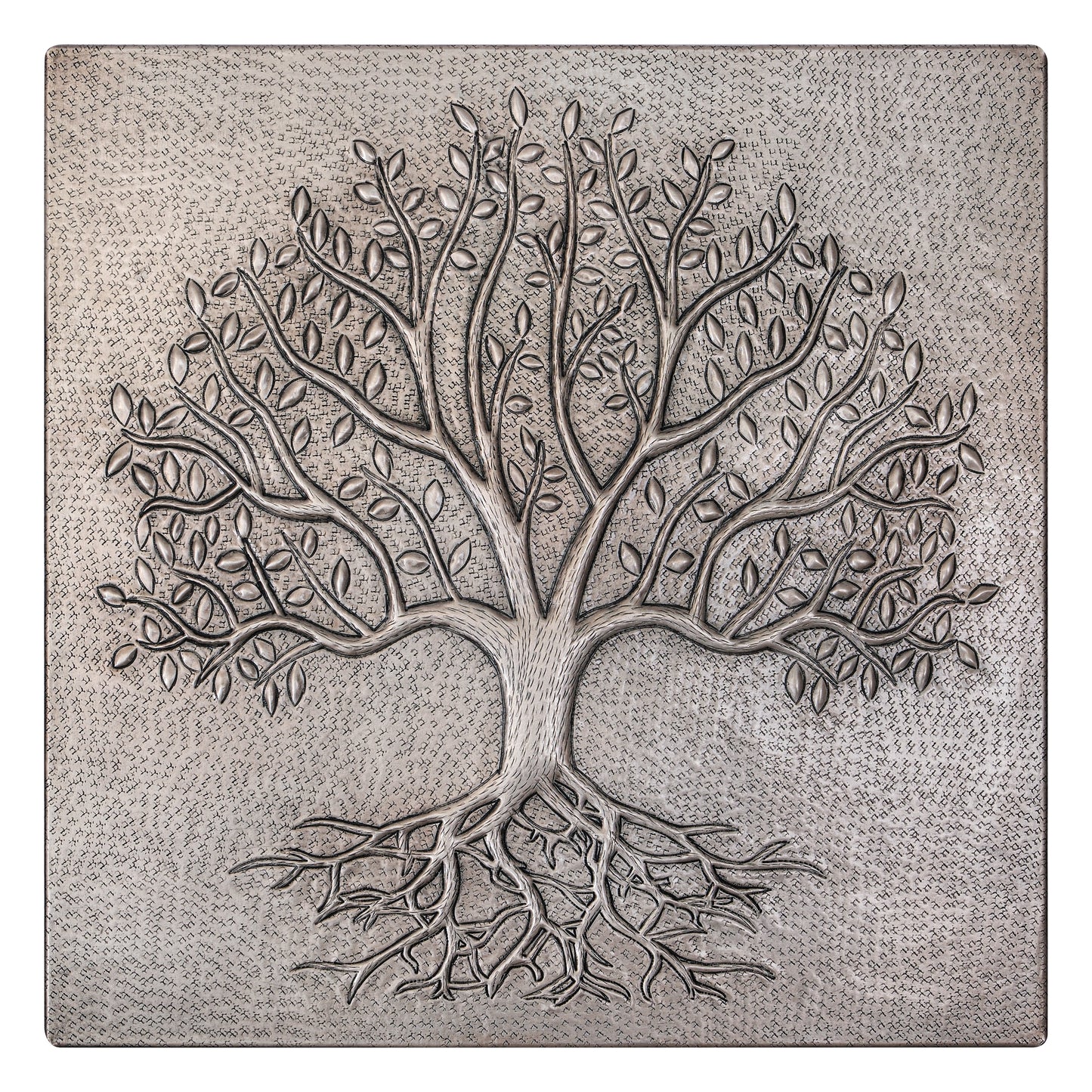 Gray Tree With Roots Copper Backsplash | Metallic Handmade Copper Kitchen Backsplash Panel - Natuross