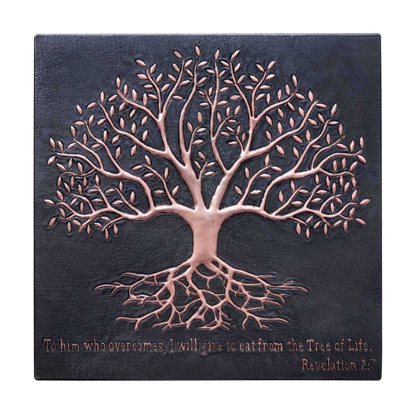Black Tree With Roots Copper Backsplash | Modern Luxury Handmade Copper Kitchen Backsplash Pane - Natuross
