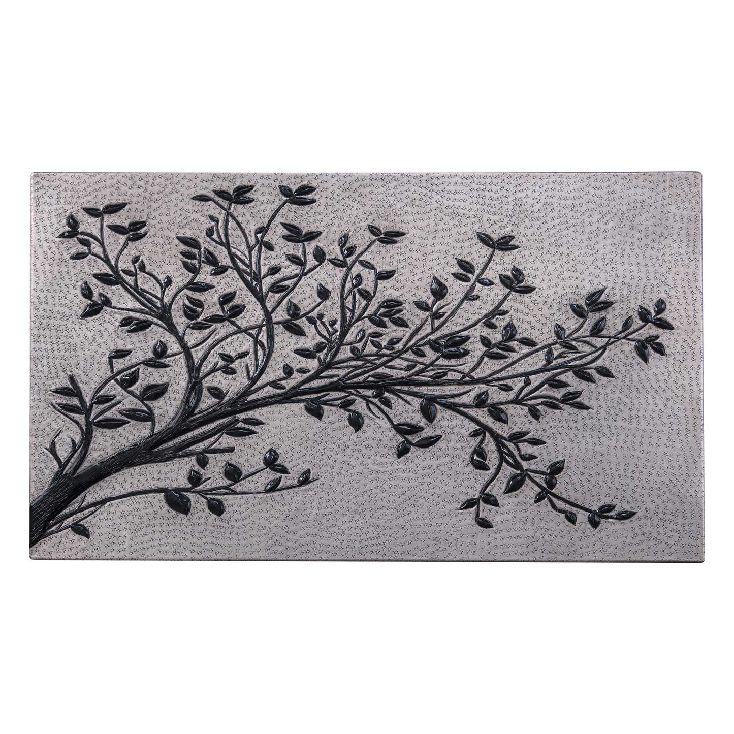 Gray & Black Copper Tree Branches Backsplash | Modern Copper Kitchen Backsplash Panel - Natuross