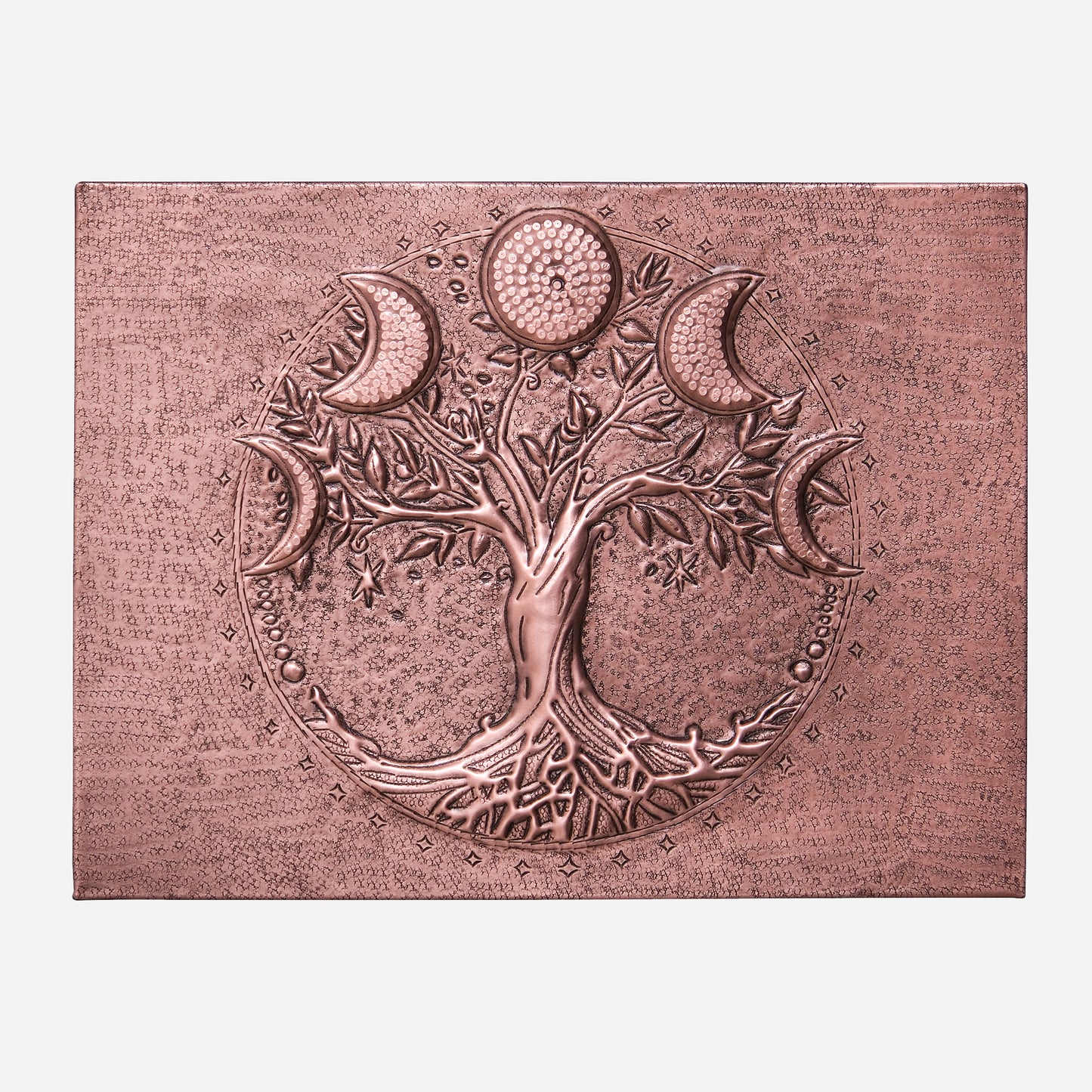 Tree with Moon Phases Copper Kitchen Backsplash - Natuross