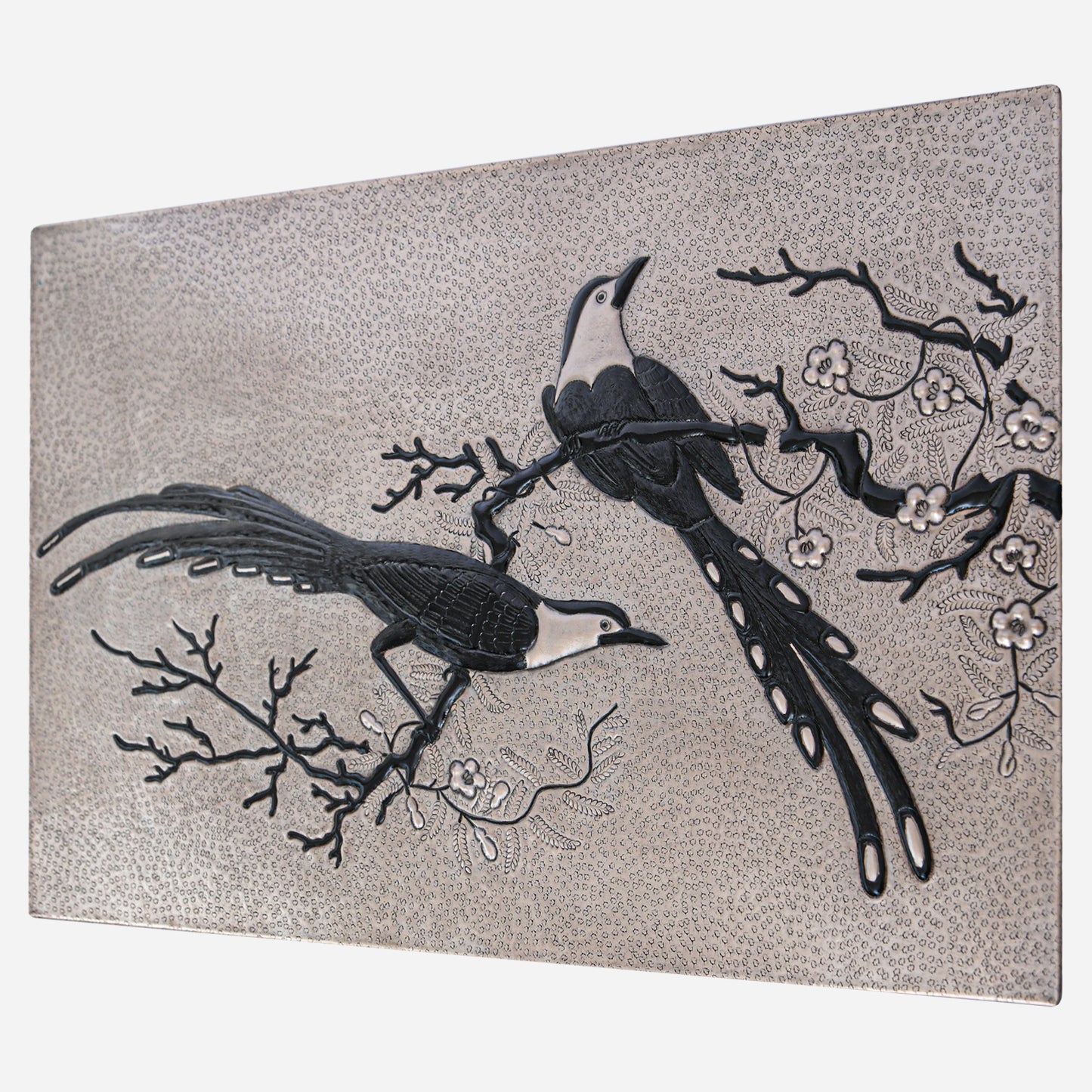 Birds on a Branch Copper Kitchen Backsplash - Natuross