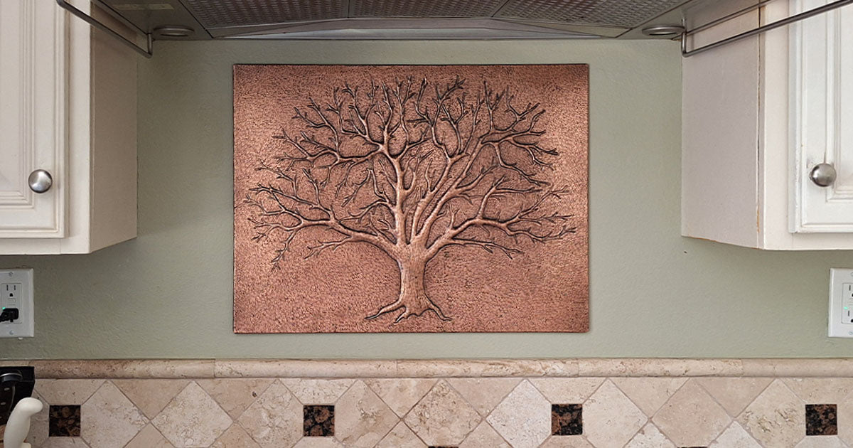 Eternal Tree Copper Backsplash - Natuross