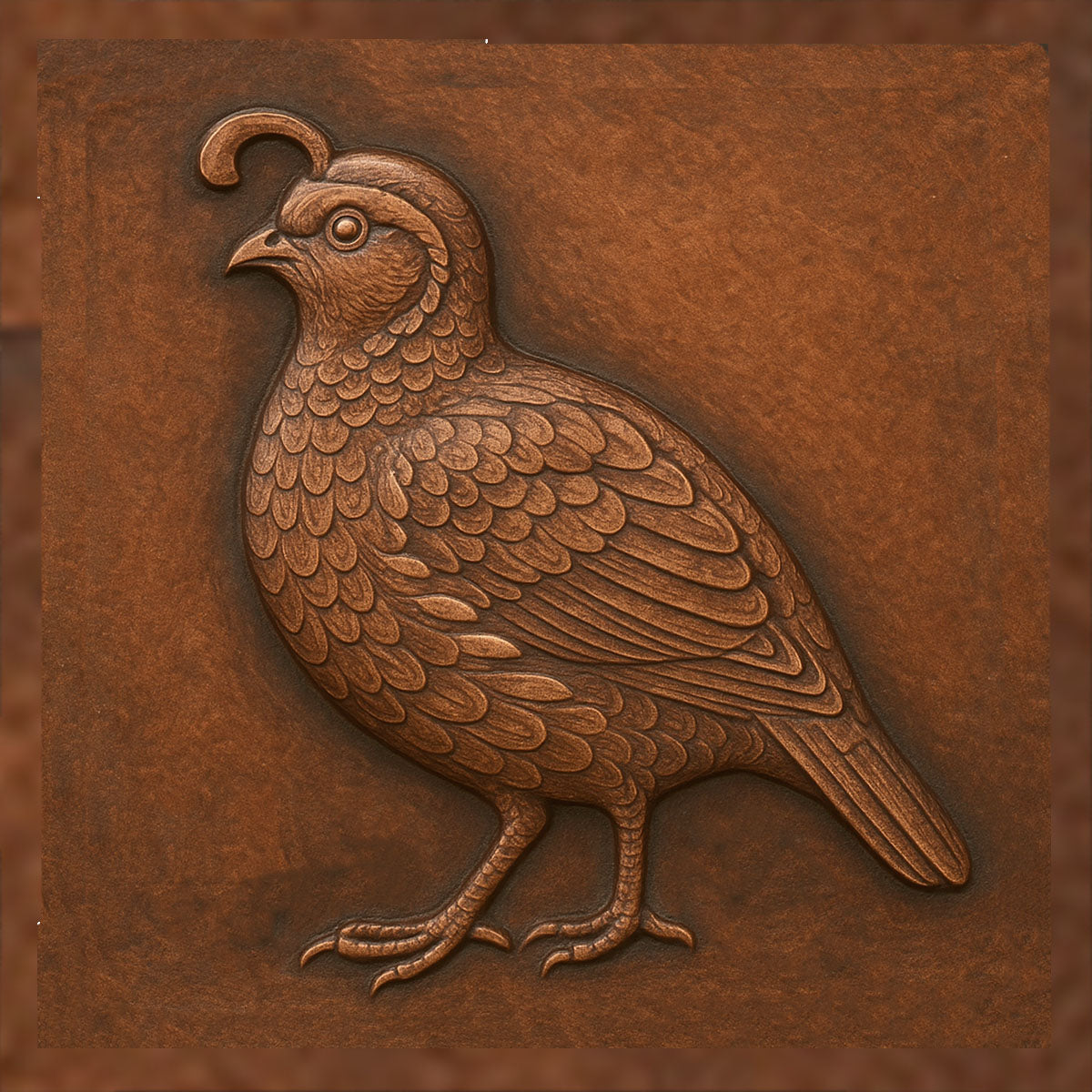 6x6 Copper Backsplash Tile | Handmade Kitchen Tiles - Natuross