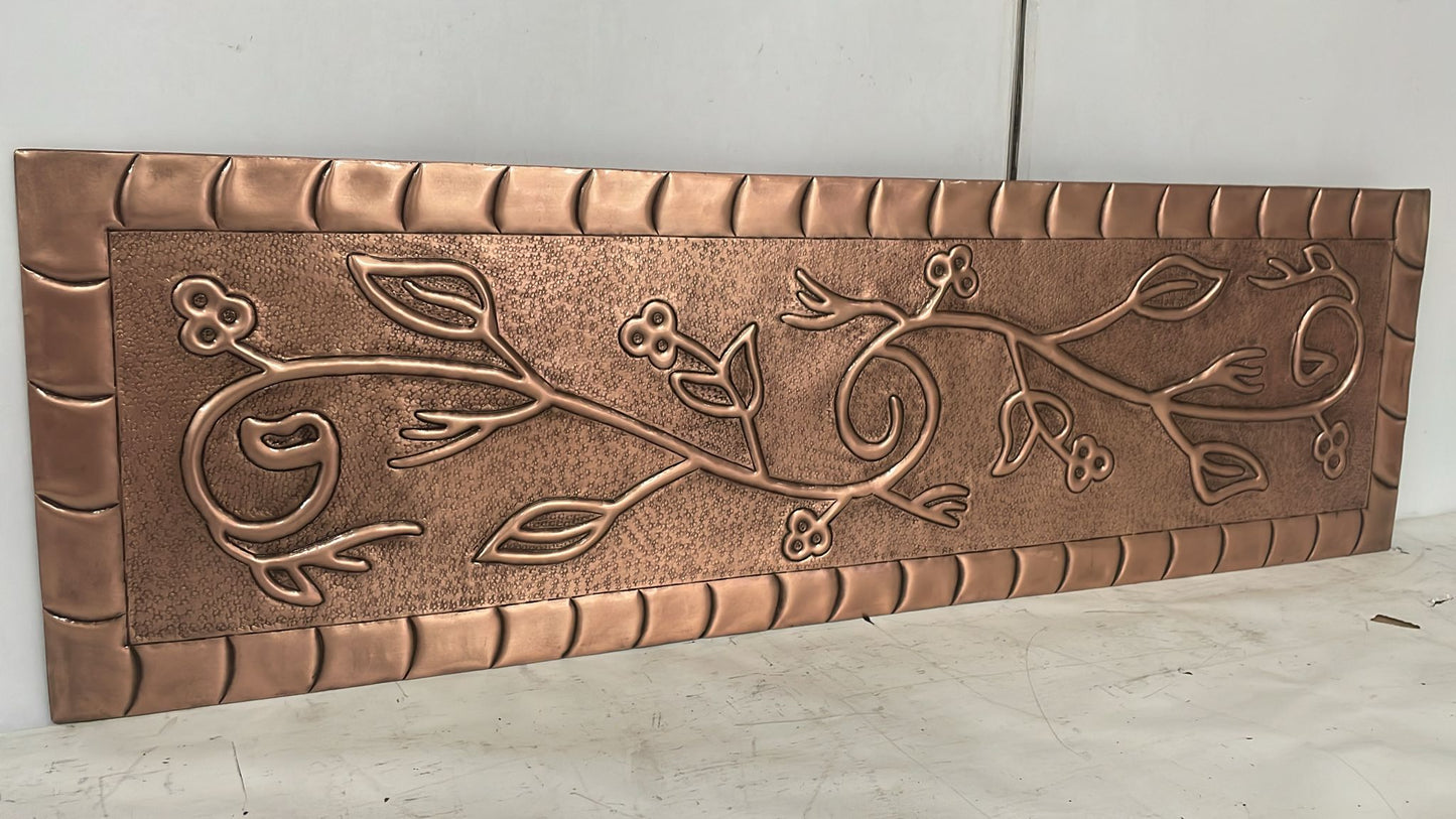Copper Kitchen Island Panels — Handmade Decorative Copper Inserts - Natuross
