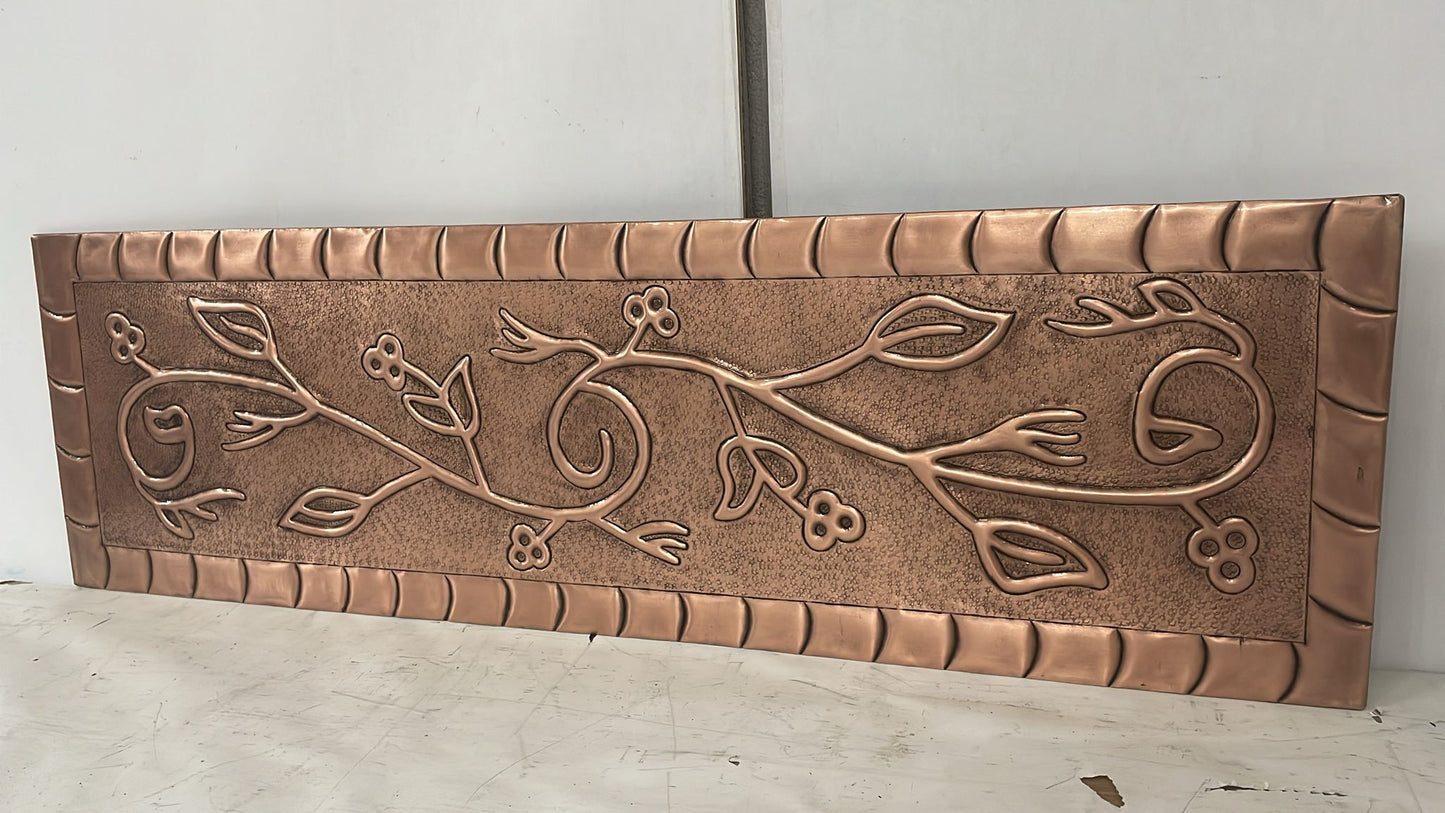 Copper Kitchen Island Panels — Handmade Decorative Copper Inserts - Natuross