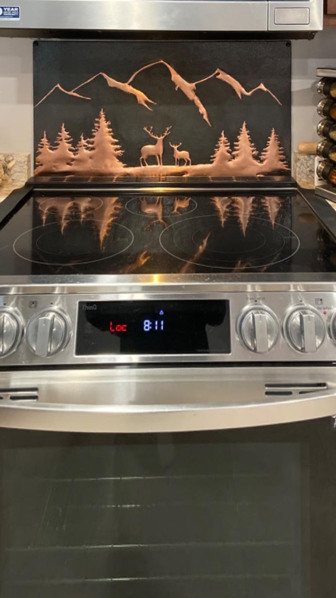 Black Deer Copper Backsplash