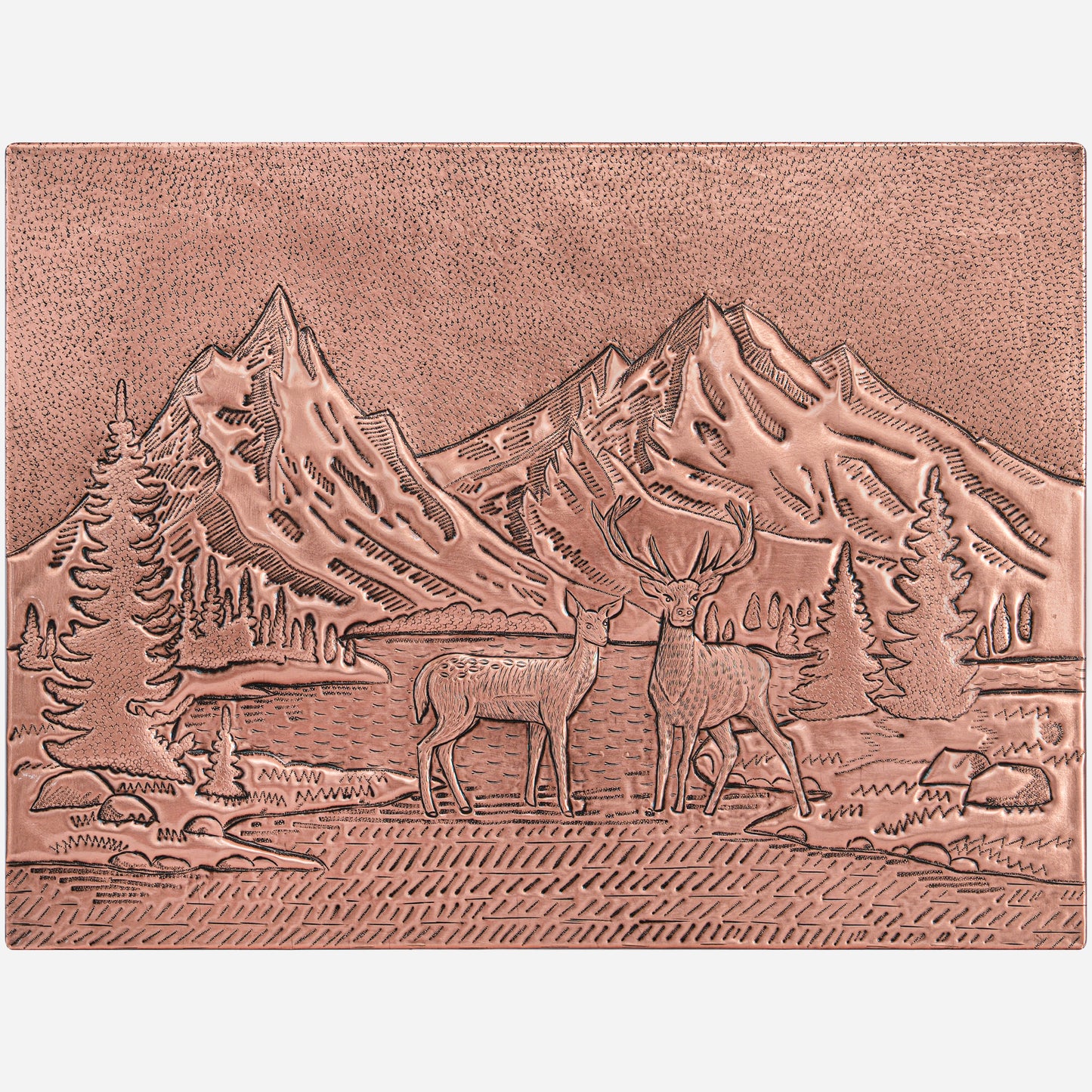 Wild Nature Scene Copper Kitchen Backsplash - Natuross