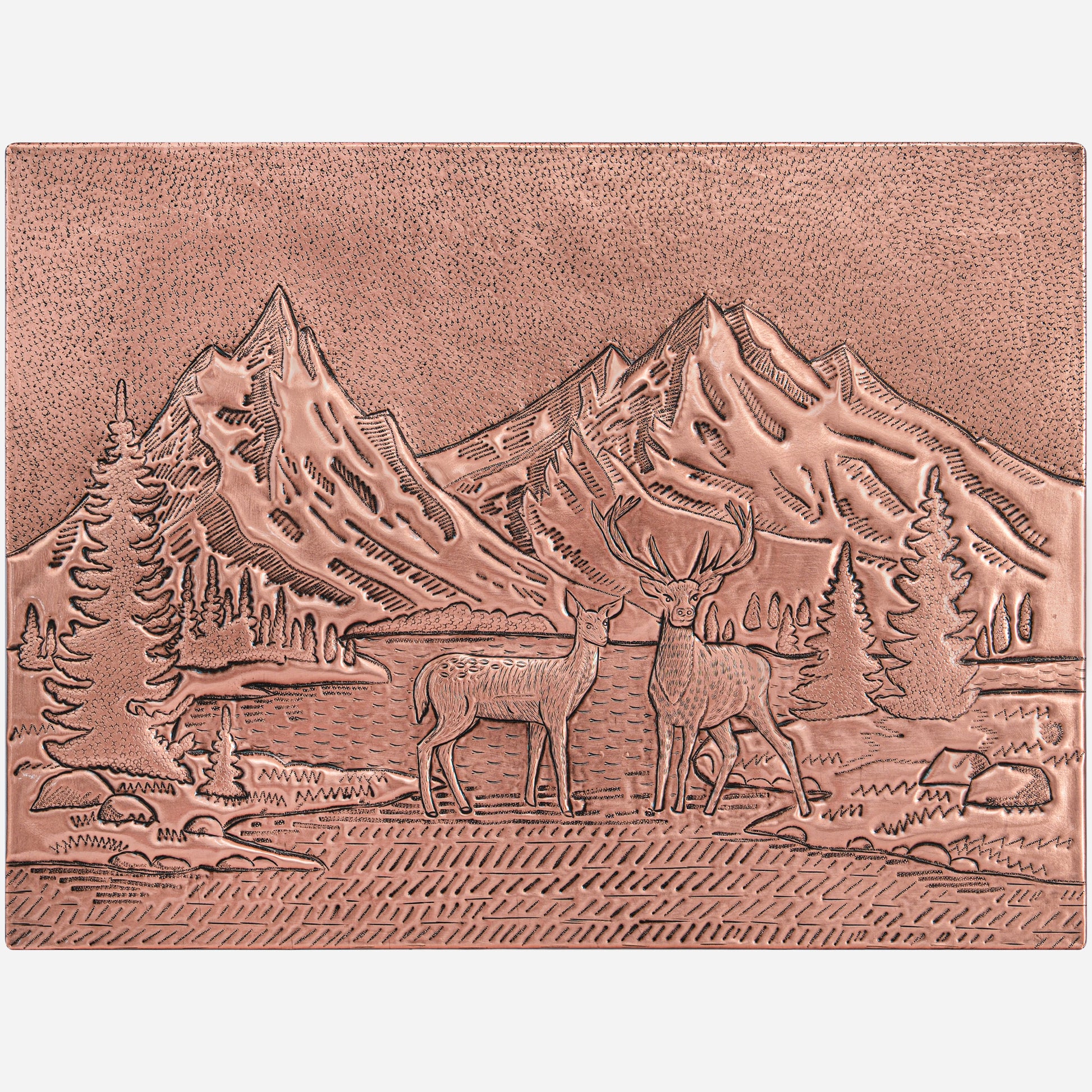 Wild Nature Scene Copper Kitchen Backsplash - Natuross