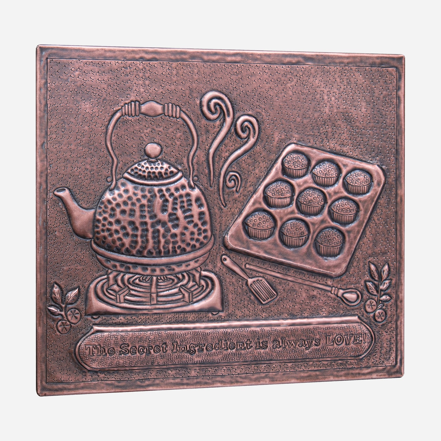 Tea Time Copper Backsplash Tile