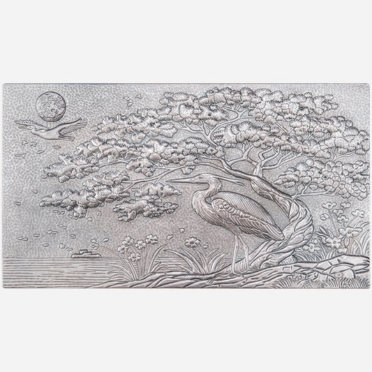 Copper Kitchen Backsplash( Heron in Nature, Gray Color)