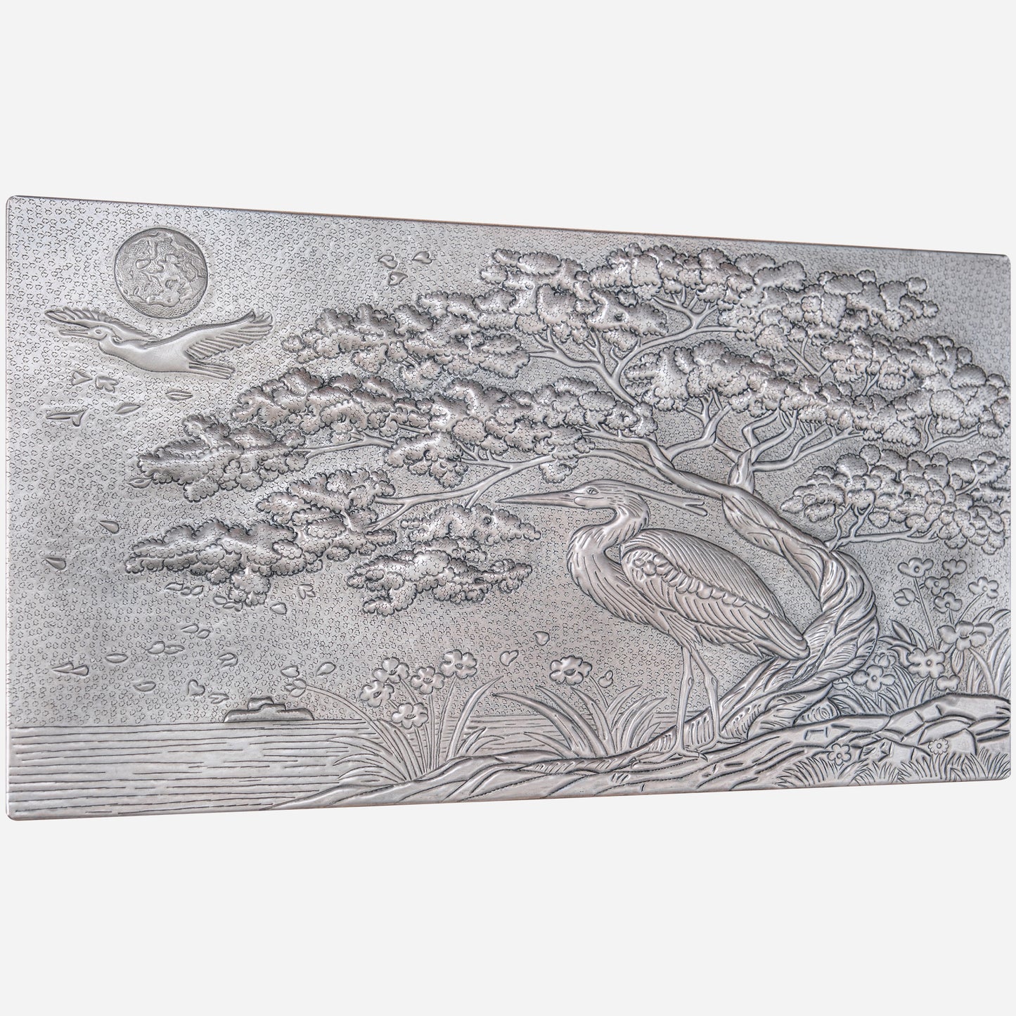 Copper Kitchen Backsplash( Heron in Nature, Gray Color)