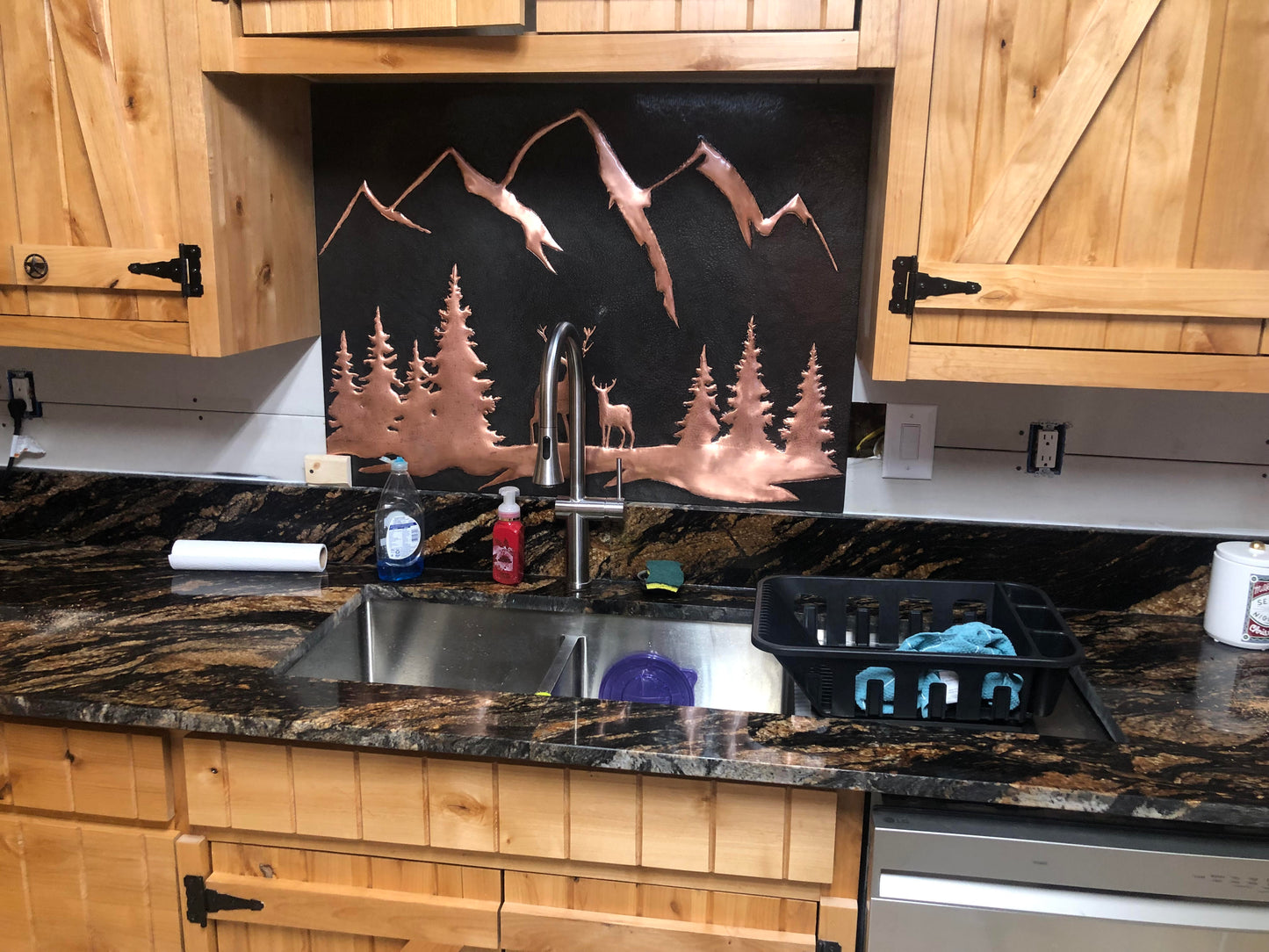 Black Deer Copper Backsplash