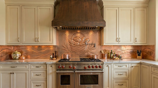Bread of Life Copper Kitchen Backsplash