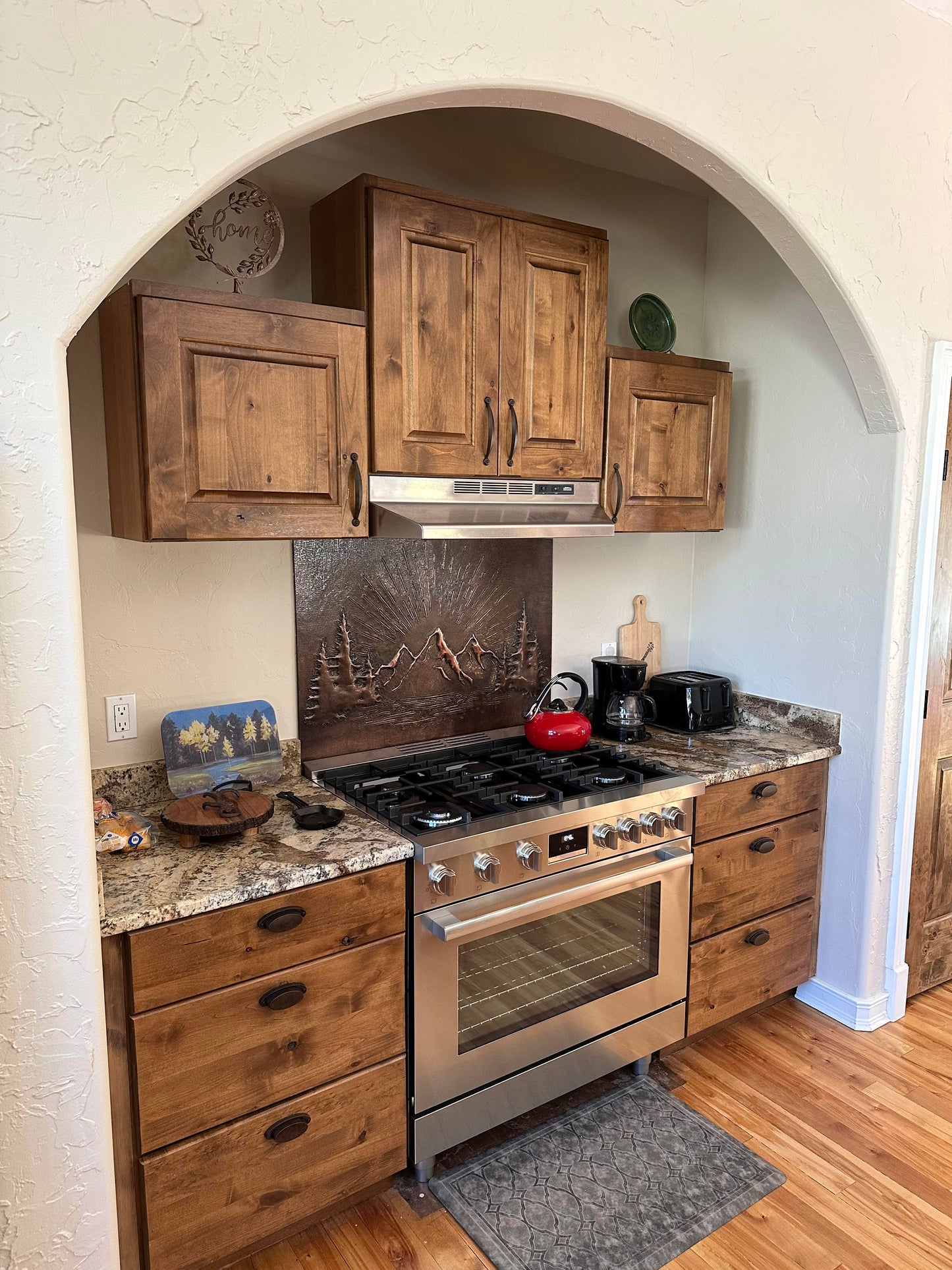 Brown Mountain Sunrise Copper Backsplash