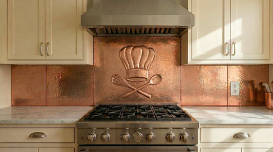 Chef Hat Copper Backsplash
