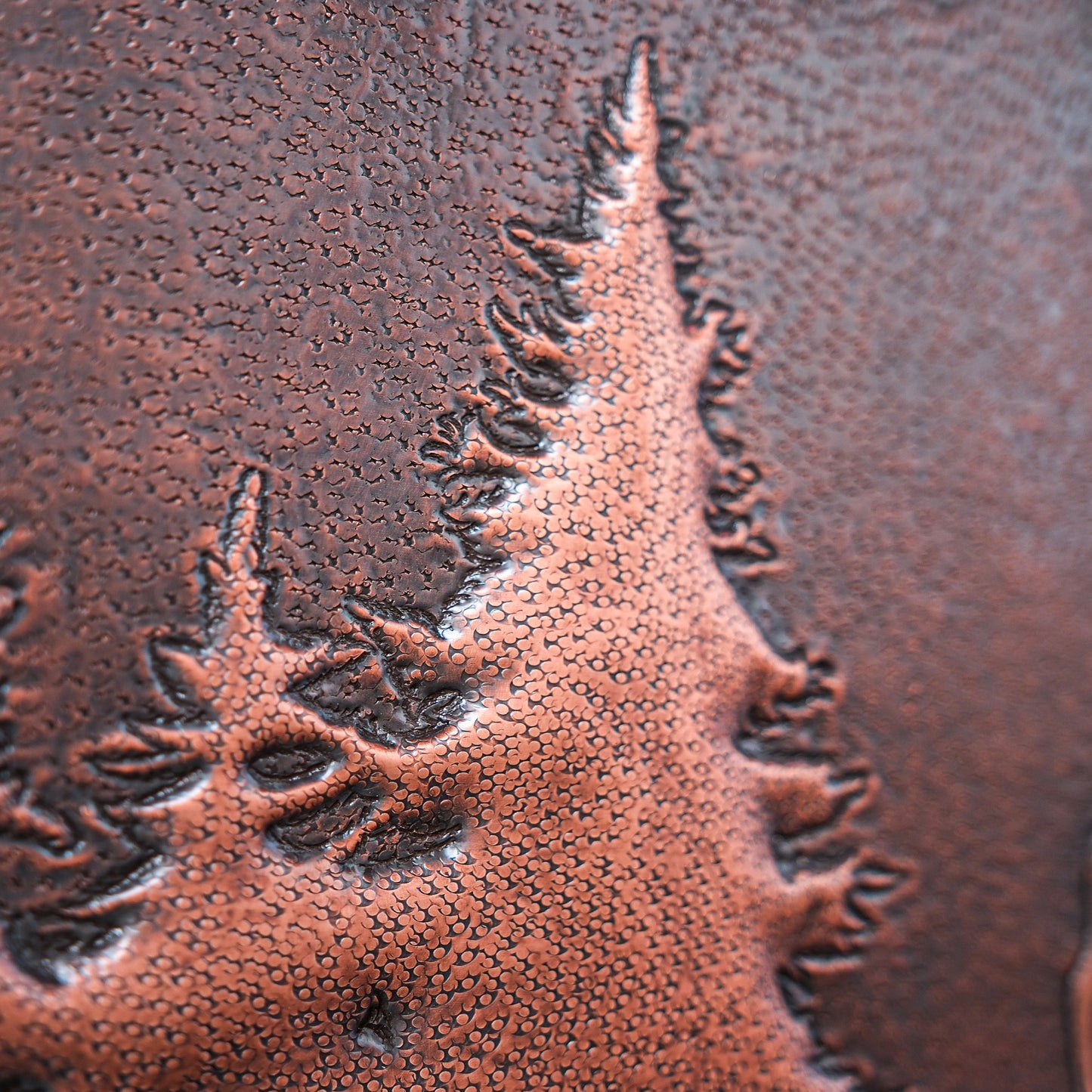 Lodge & Cabin Kitchen Backsplash Tile - Copper Deer in Forest - Brown Patina - Natuross