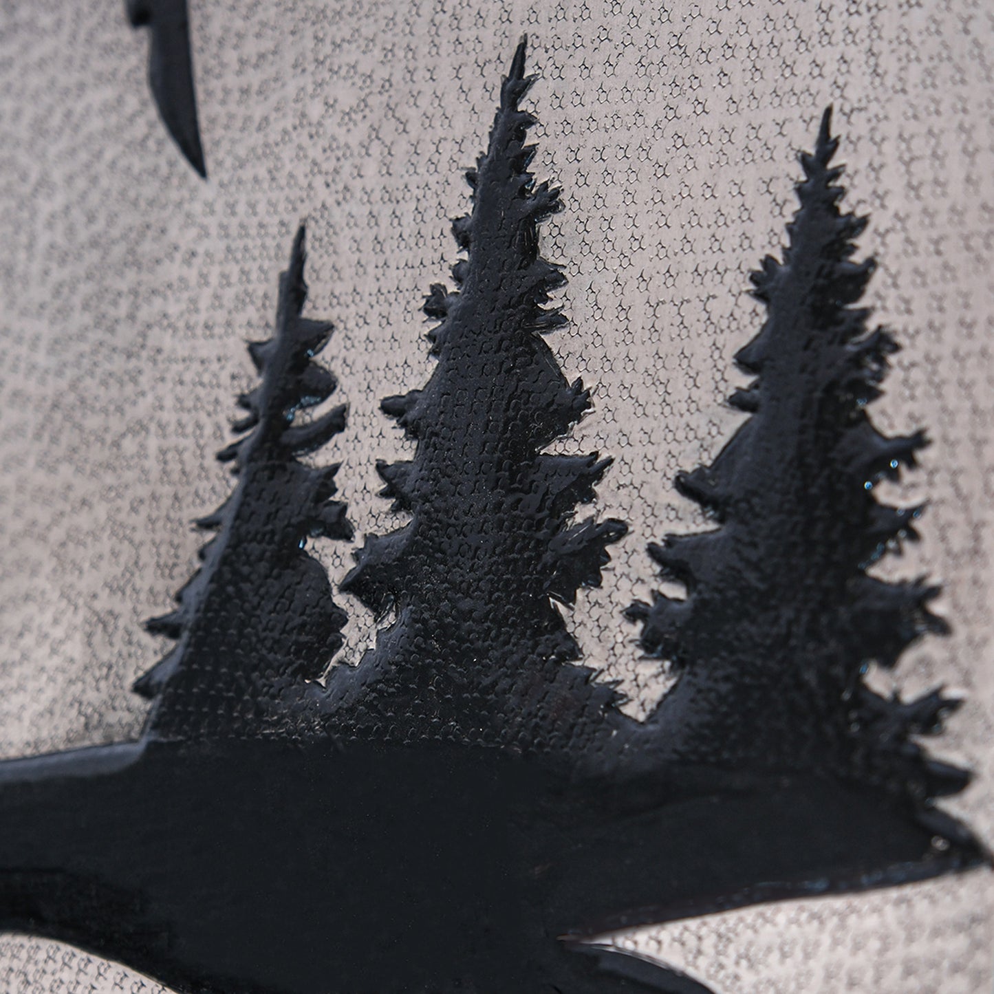 Lodge & Cabin Kitchen Backsplash Tile - Copper Deer in Forest - Gray & Black - Natuross