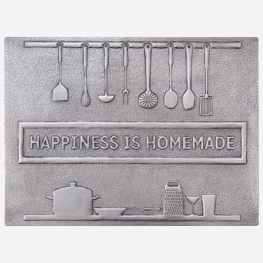 Cozy Home Kitchen Backsplash Tile - Copper Happiness is Homemade - Gray - Natuross