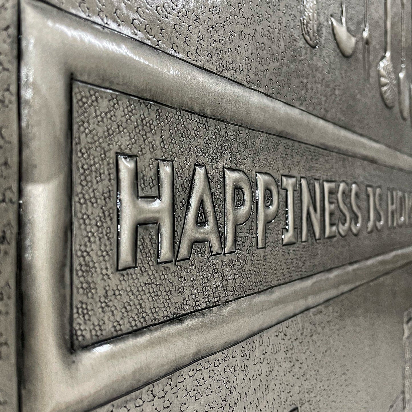 Cozy Home Kitchen Backsplash Tile - Copper Happiness is Homemade - Gray - Natuross