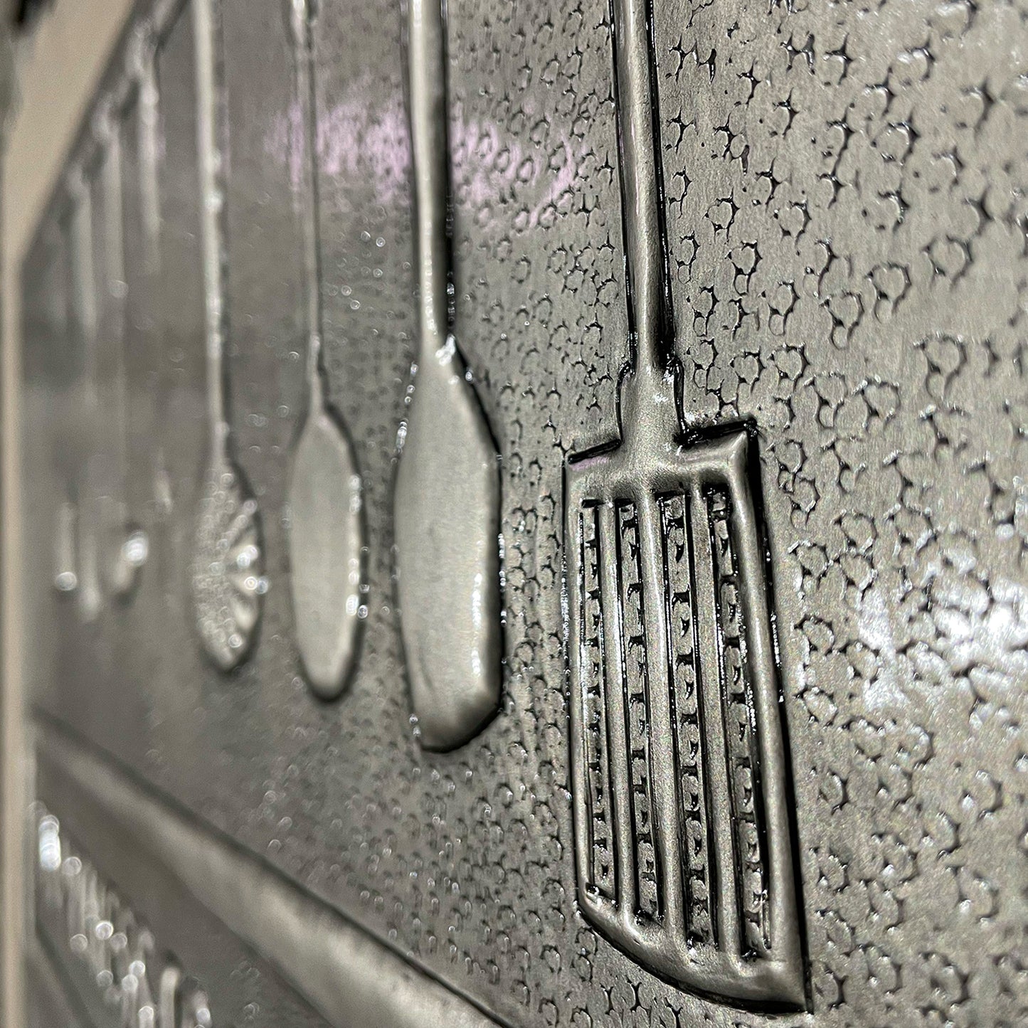 Cozy Home Kitchen Backsplash Tile - Copper Happiness is Homemade - Gray - Natuross