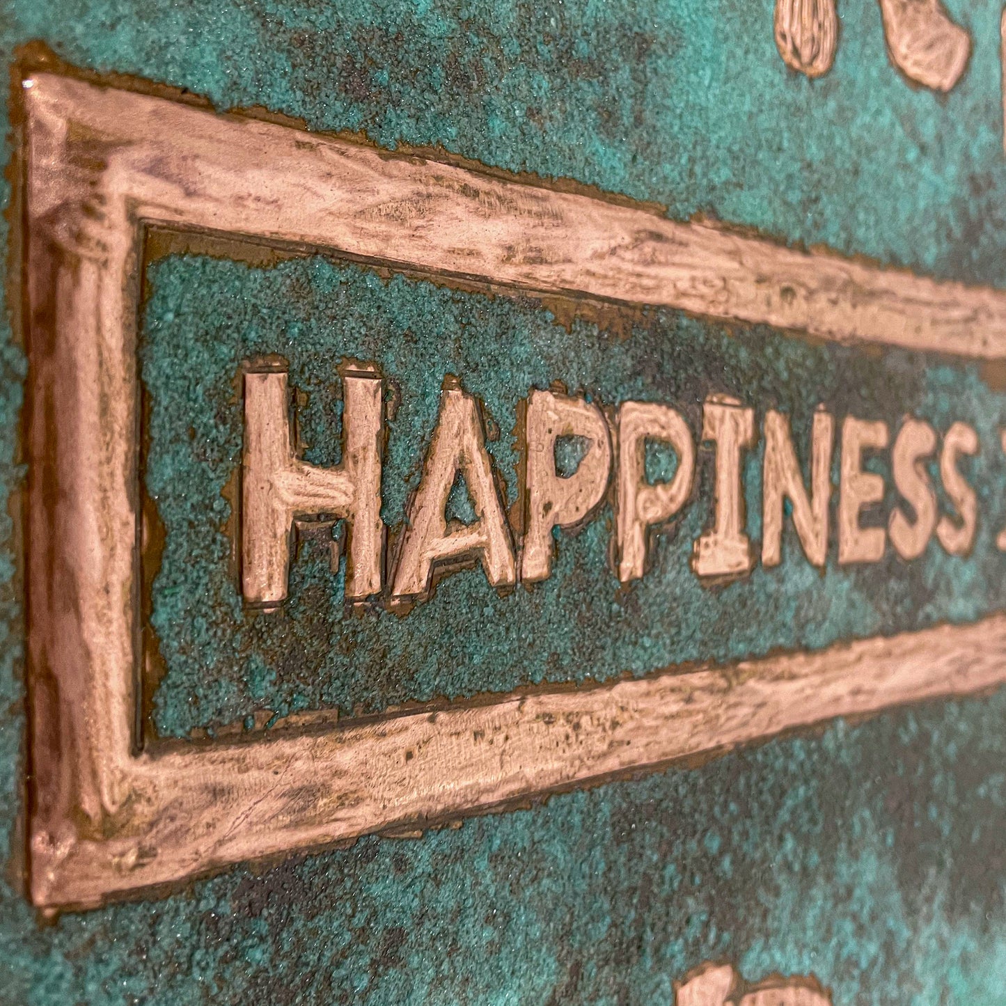 Cozy Home Kitchen Backsplash Tile - Copper Happiness is Homemade - Green Patina - Natuross