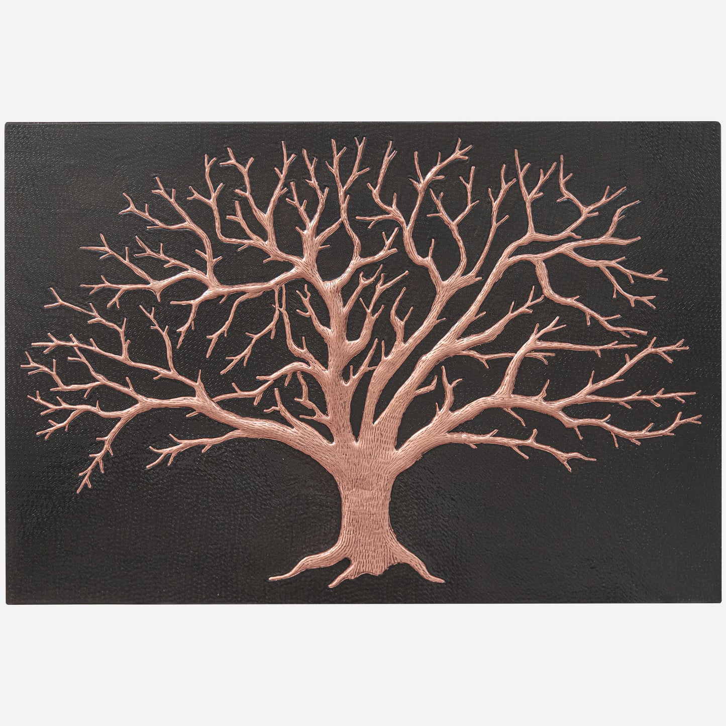 Nature-Inspired Kitchen Backsplash Tile - Copper Tree of Nature - Black - Natuross