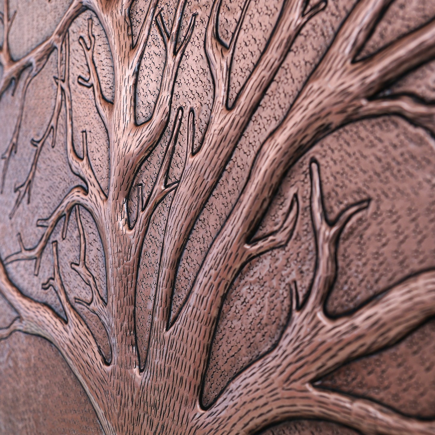 Nature-Inspired Kitchen Backsplash Tile – Copper Tree of Nature – Natural Copper - Natuross