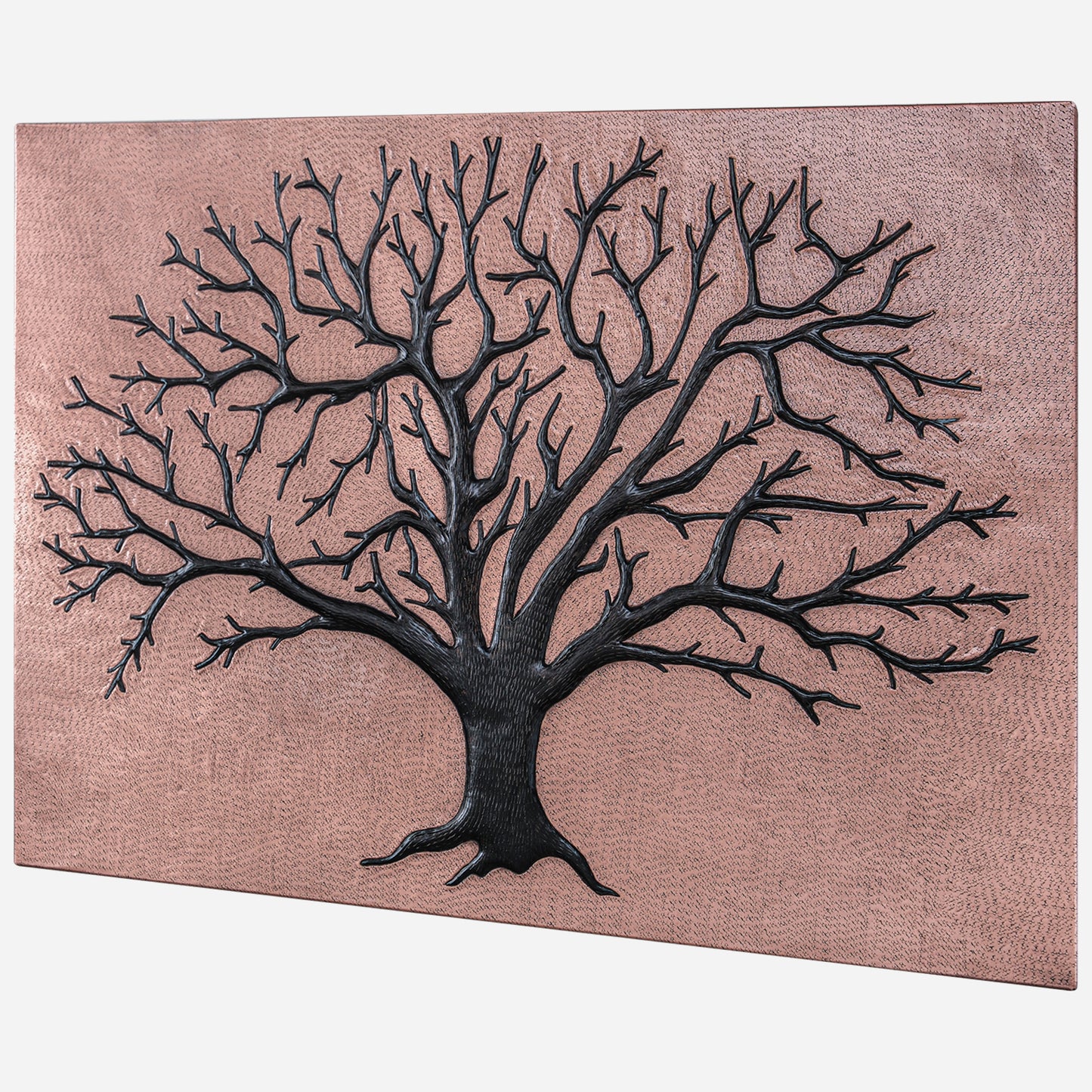 Nature-Inspired Kitchen Backsplash Tile – Copper Tree of Nature – Copper & Black - Natuross