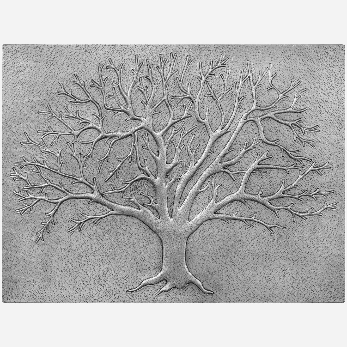 Nature-Inspired Kitchen Backsplash Tile – Copper Tree of Nature – Gray - Natuross