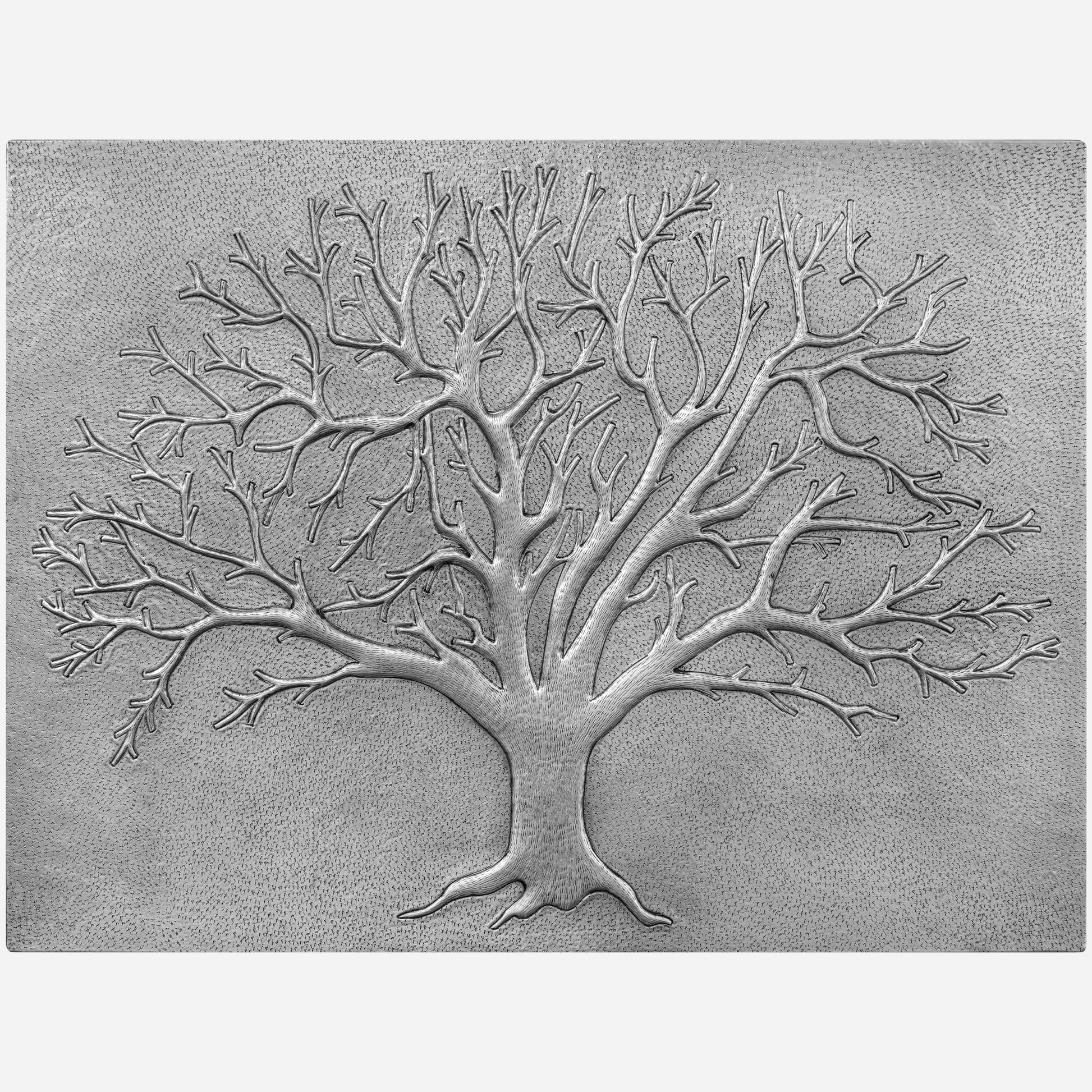 Nature-Inspired Kitchen Backsplash Tile – Copper Tree of Nature – Gray - Natuross