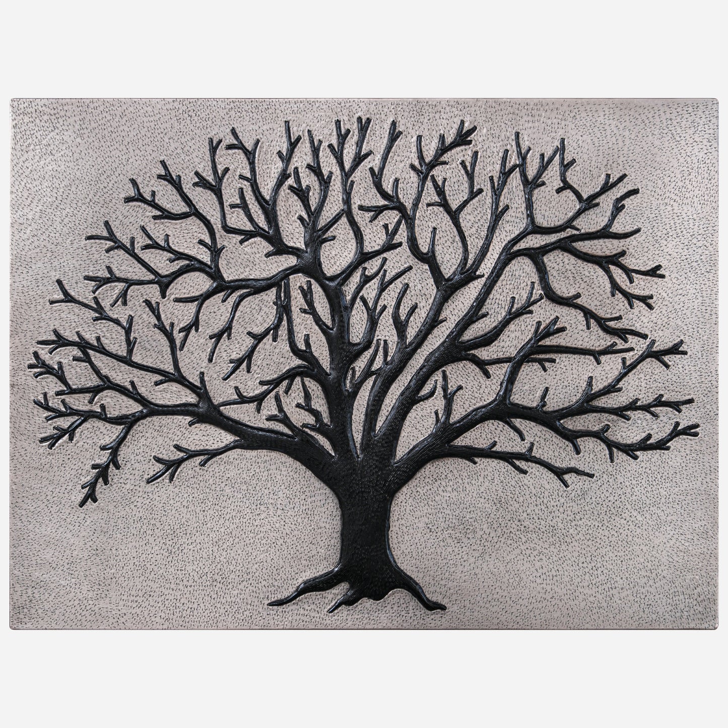 Nature-Inspired Kitchen Backsplash Tile - Copper Tree of Nature - Gray & Black - Natuross