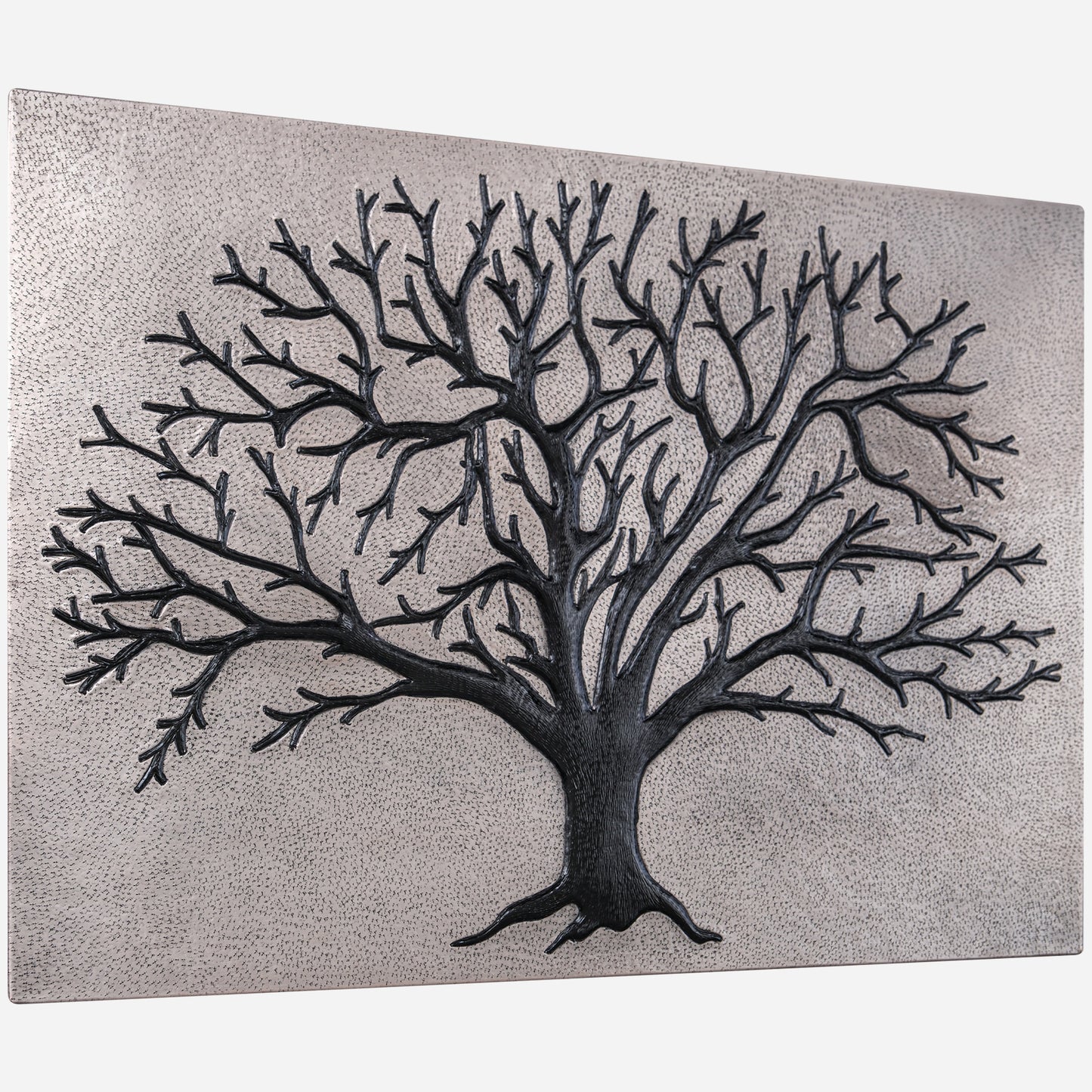 Nature-Inspired Kitchen Backsplash Tile - Copper Tree of Nature - Gray & Black - Natuross