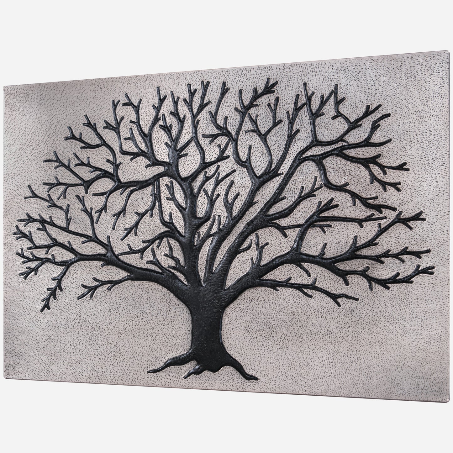 Nature-Inspired Kitchen Backsplash Tile - Copper Tree of Nature - Gray & Black - Natuross